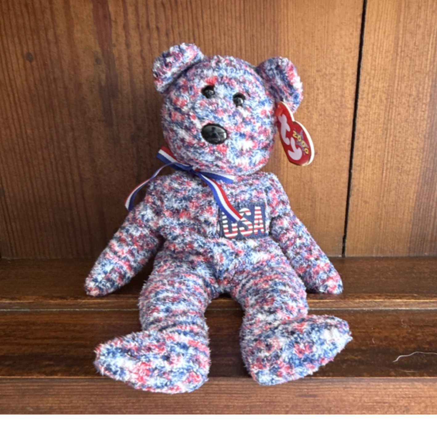Ty Beanie Babies USA Bear Plush Beanbag July 4, 2000 Retired (2000) Ty Beanie Babies USA Bear Plush Beanbag July 4, 2000 Retired (2000)