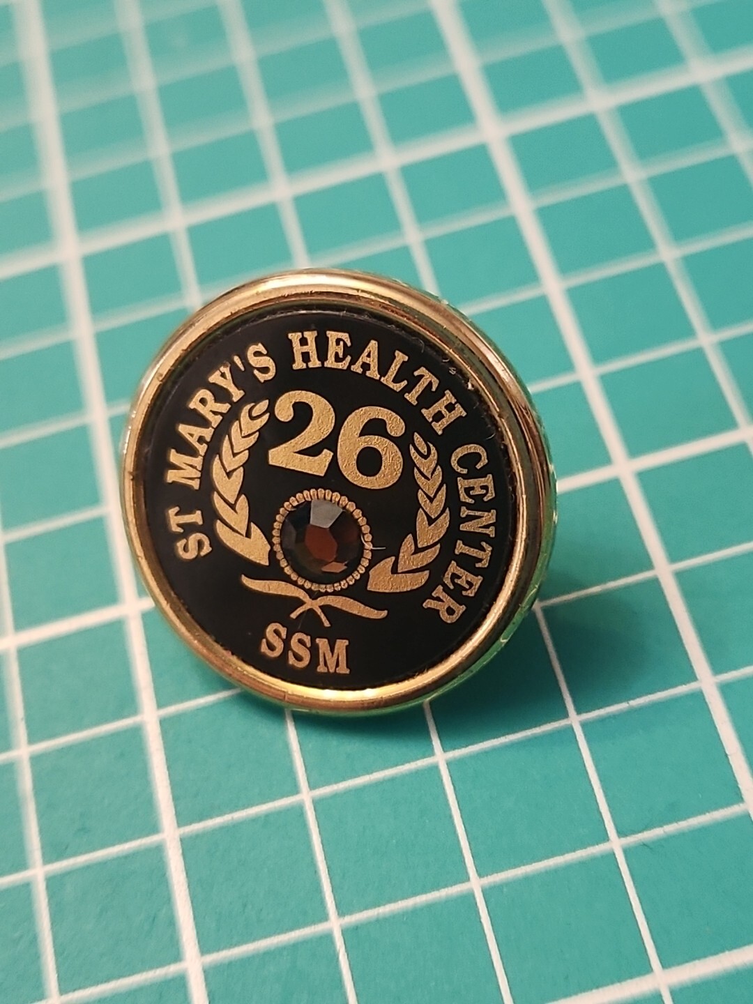 Vtg St Mary\'s Health Center Gold Tone Lapel Pin Vtg St Mary\'s Health Center Gold Tone Lapel Pin