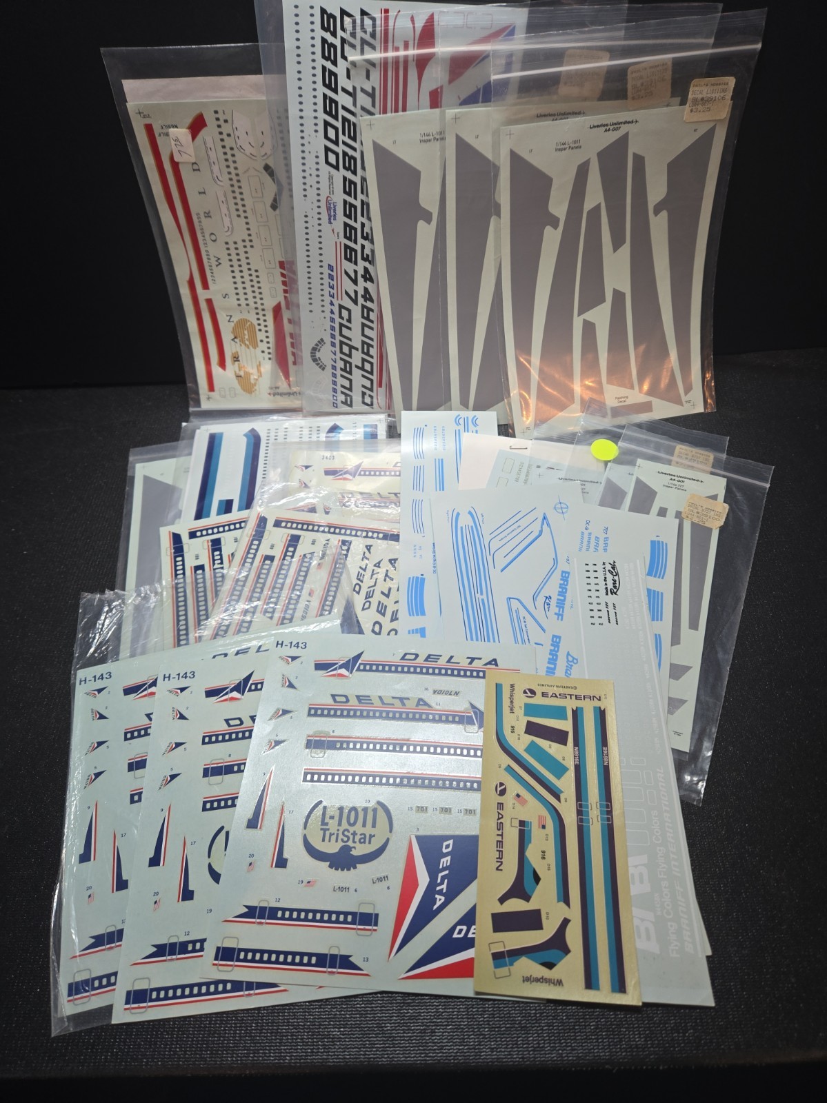 22 Decal Sheets For 1/144 Various Aircraft Model Kits See Details & Pics BLY