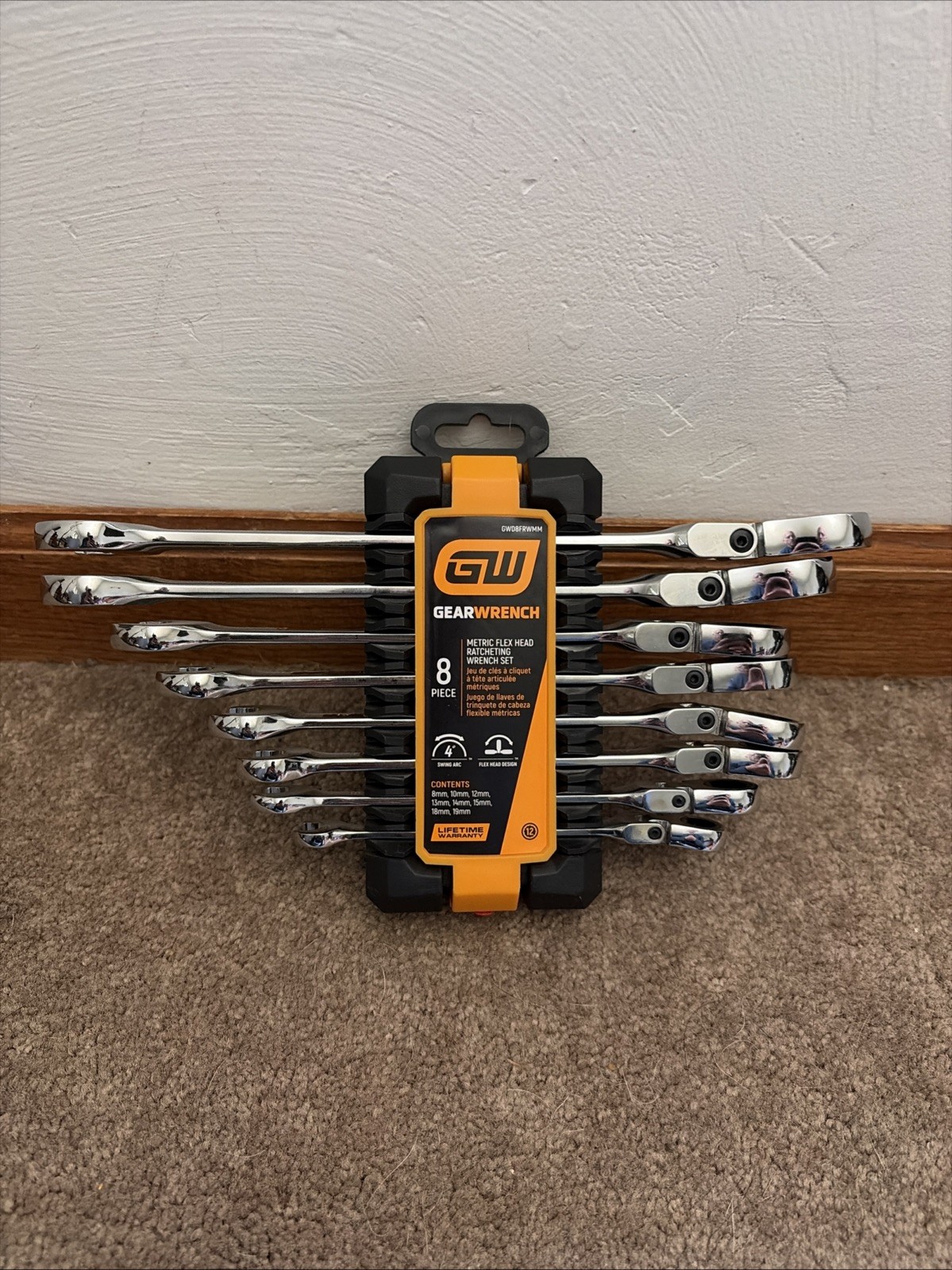 GearWrench GWD8FRWMM 8 Piece Metric Flex Head Ratcheting Wrench Set - new GearWrench GWD8FRWMM 8 Piece Metric Flex Head Ratcheting Wrench Set - new