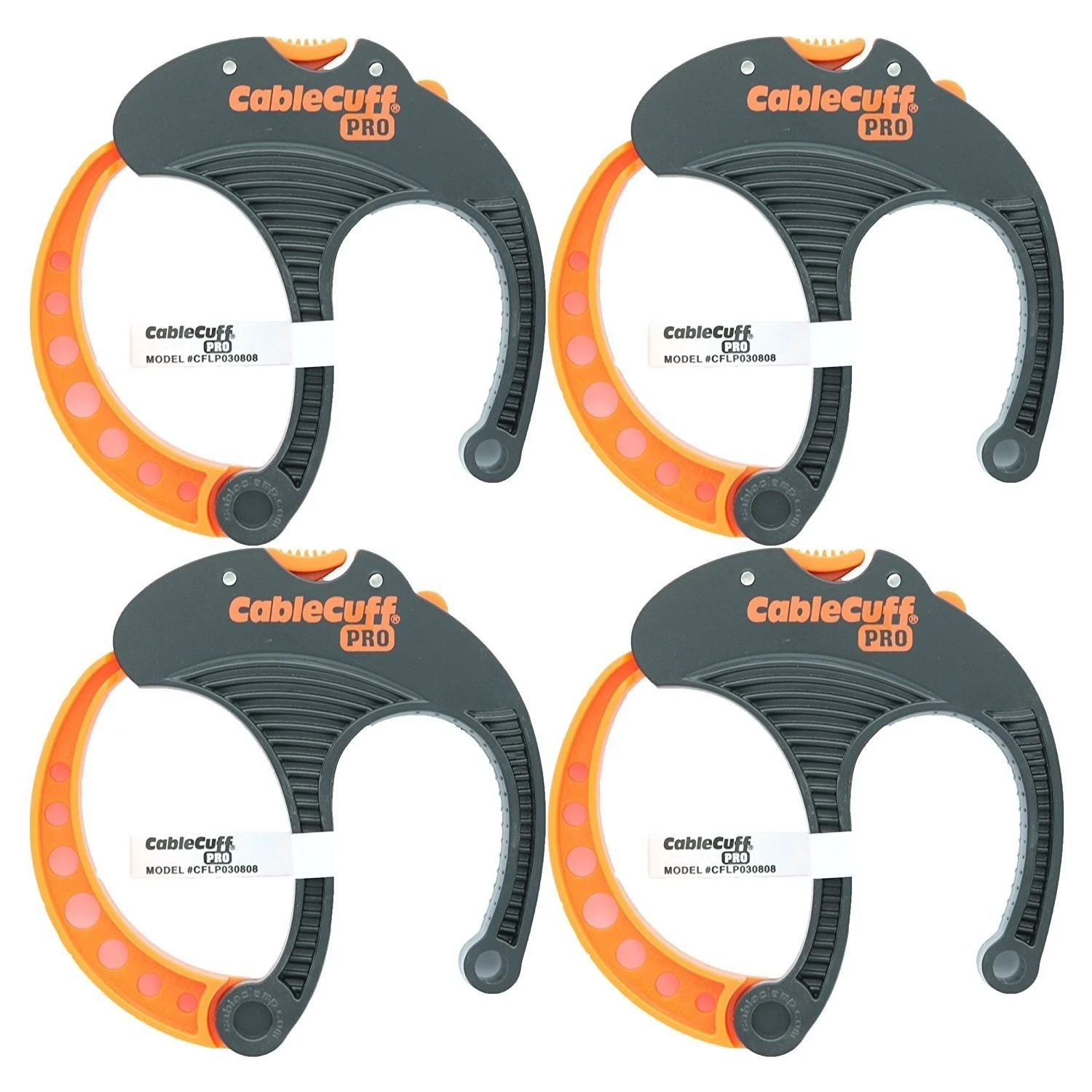 Cable Cuff PRO (4 Pack: 4x Large 3 Inch Diameter) Adjustable, Reusable, Cable Ti Cable Cuff PRO (4 Pack: 4x Large 3 Inch Diameter) Adjustable, Reusable, Cable Ti