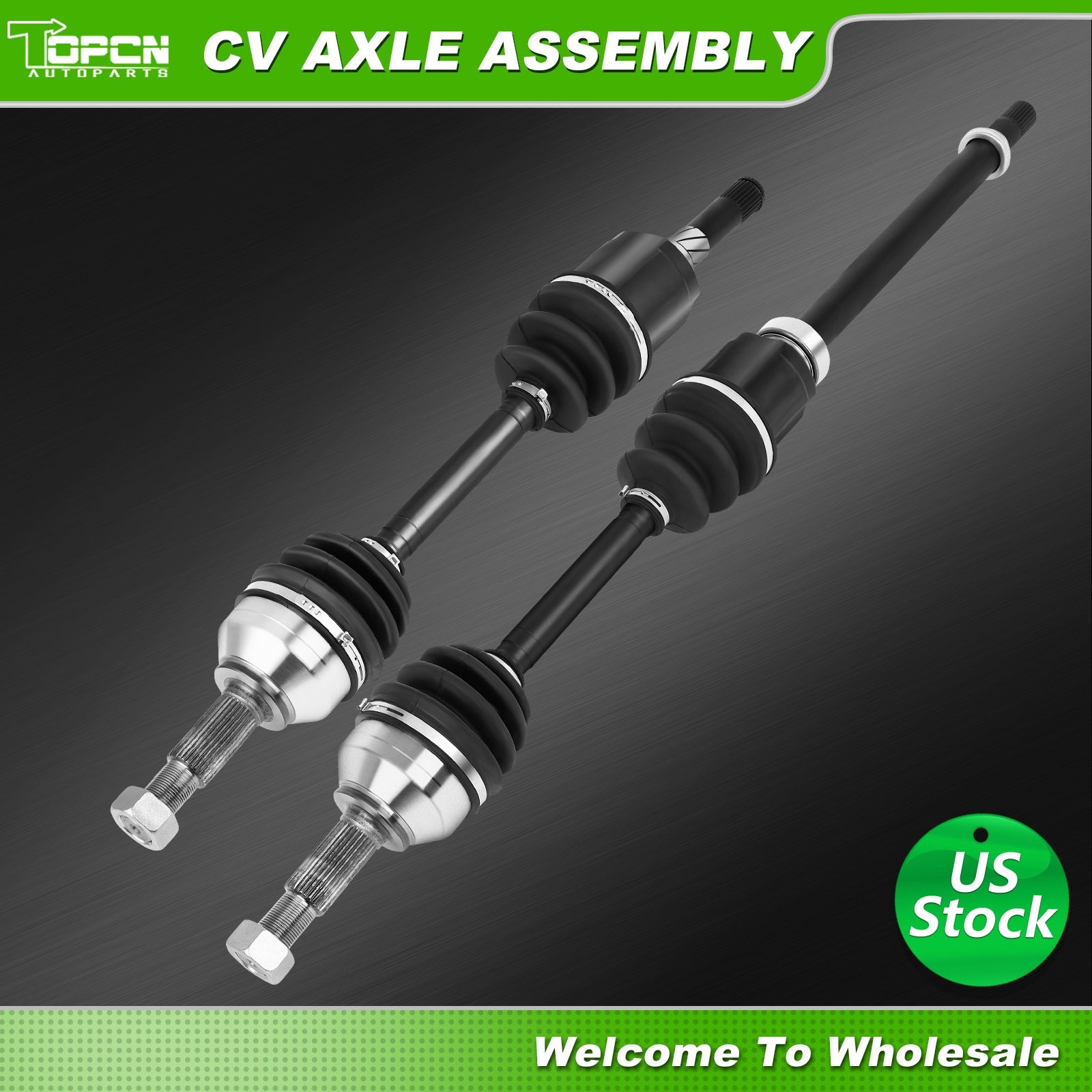 Front CV Axle Shaft Pair 2 for 2008-2013 Nissan Rogue 2014-2015 Rogue Select AWD
