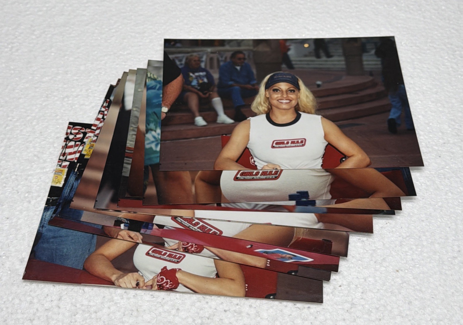 LOT (10) Trish Stratus WWF WWE Wrestling Late 1990s Candid Appearance 4x6 Photos