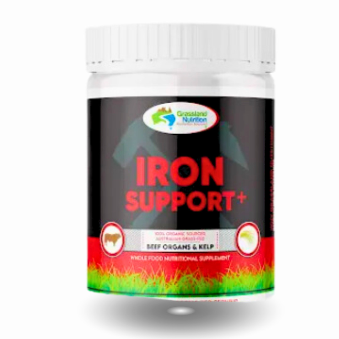 Iron Support+: Organic Beef Organs & Kelp | Natural Iron Boost & Immune Health Iron Support+: Organic Beef Organs & Kelp | Natural Iron Boost & Immune Health