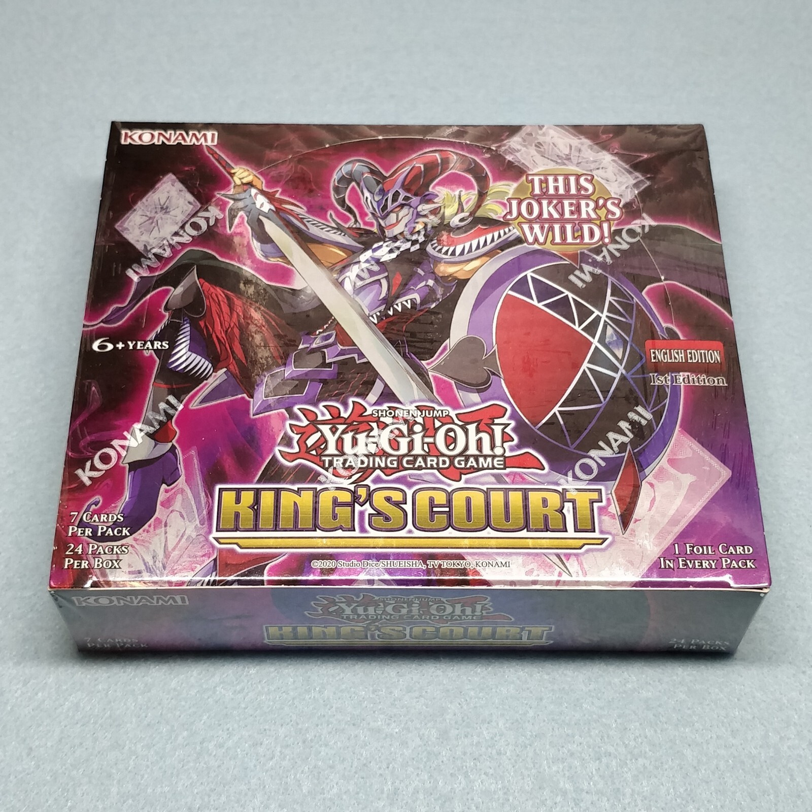 1x Yugioh King\'s Court 1st Edition Booster Box KICO New Sealed 1x Yugioh King\'s Court 1st Edition Booster Box KICO New Sealed