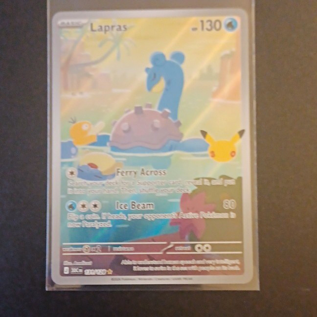 The Pokémon Company Pokémon TCG Lapras 131/128 30th Anniversary 