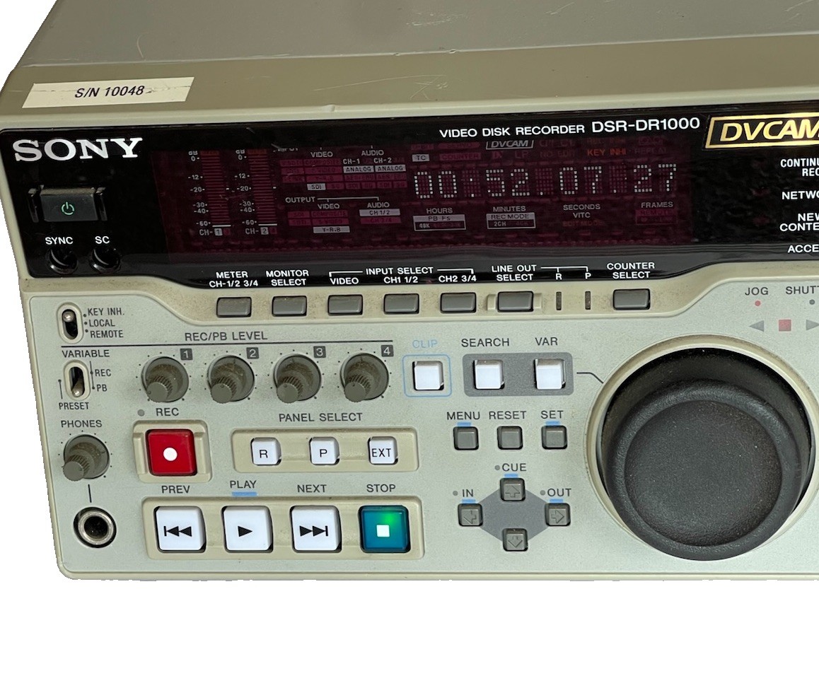 Sony DSR-DR1000 DVCAM Professional Video Disk Recorder HDD SDI TESTED