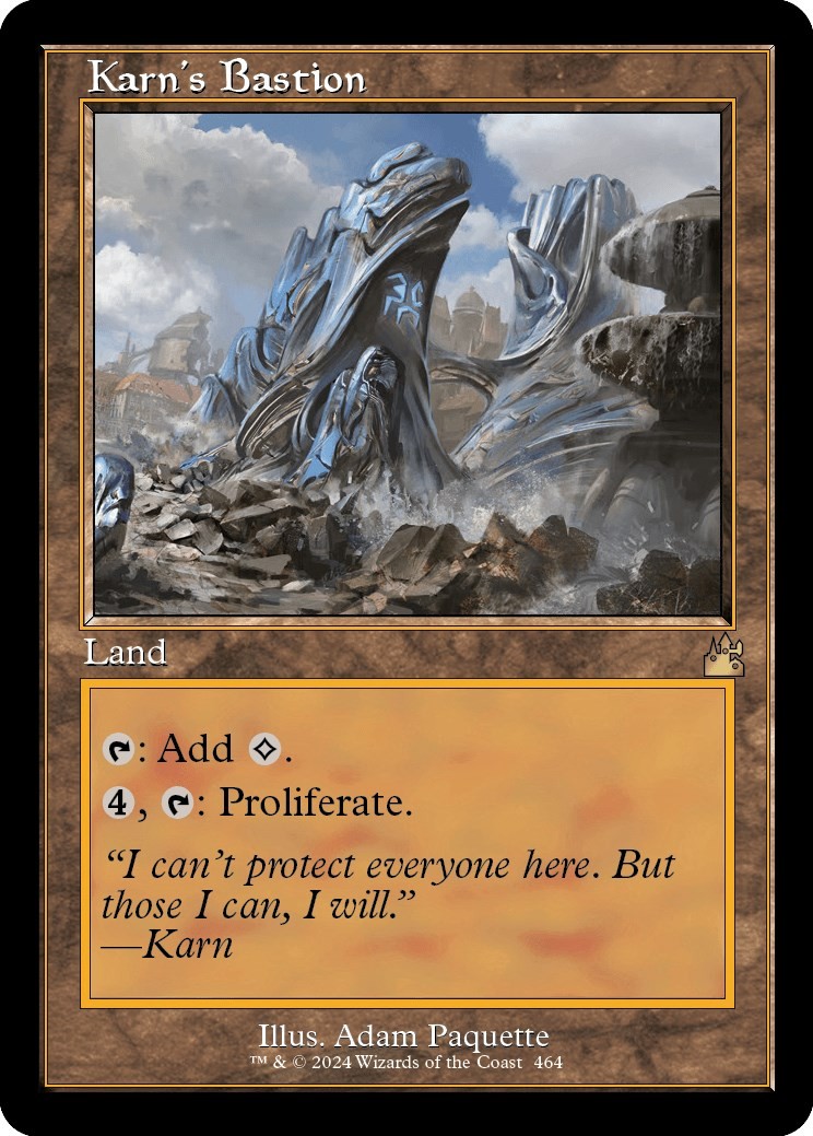 Karn\'s Bastion (Retro Frame) #464 *Foil* (NM) Ravnica Remastered (RVR) MTG