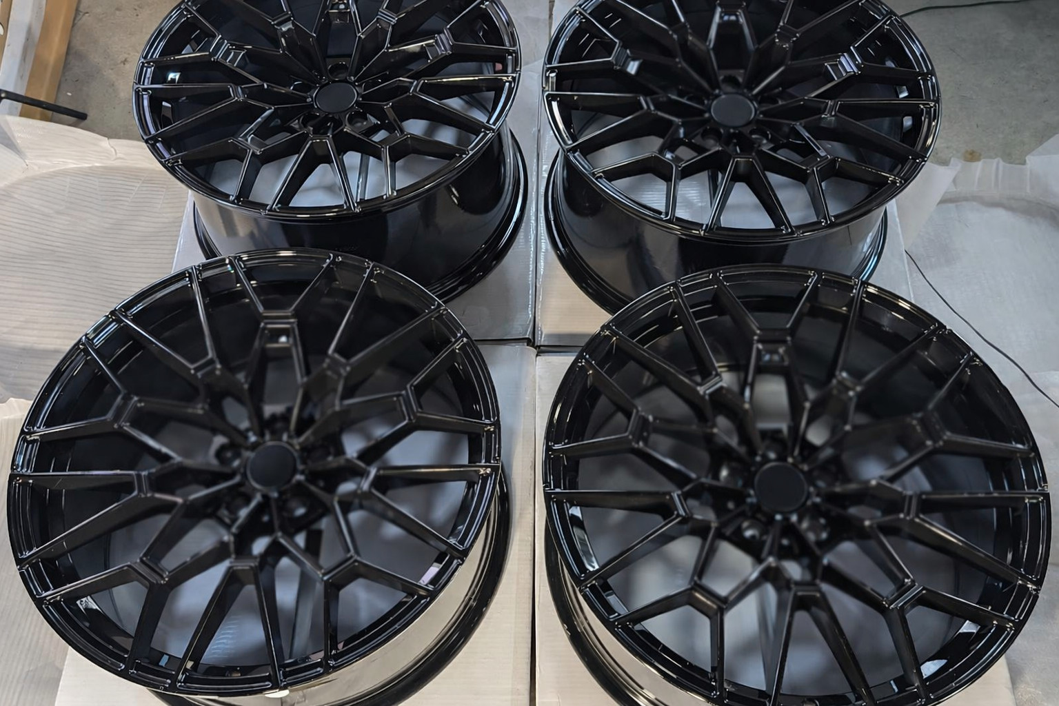 20 Black Wheels Fits BMW 330i 430i 530i 540i 740i X3M M3 M4 5x112 4️⃣SET