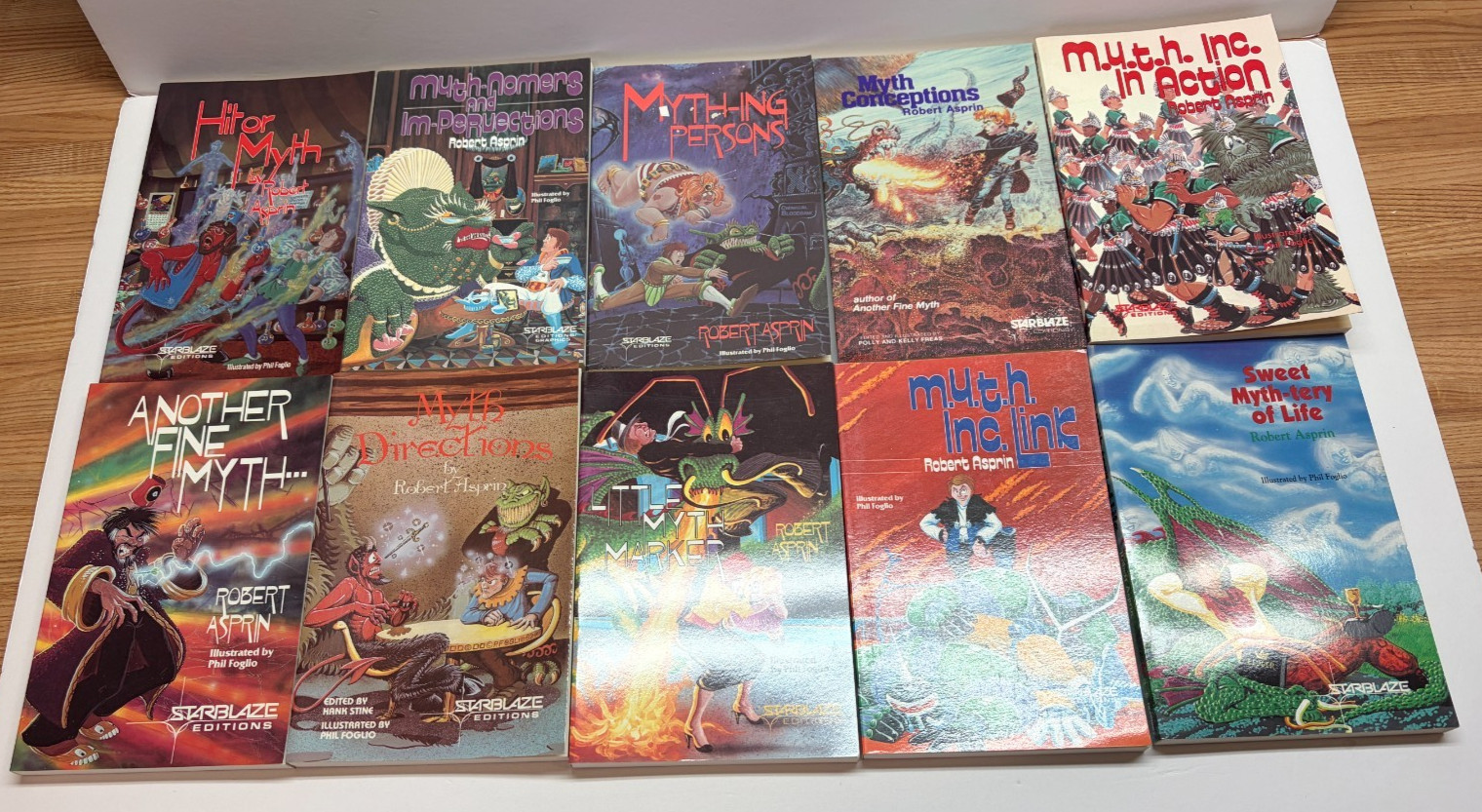 Myth Adventures Complete Starblaze Set 1-10 Robert Asprin Phil Foglio Donning PB