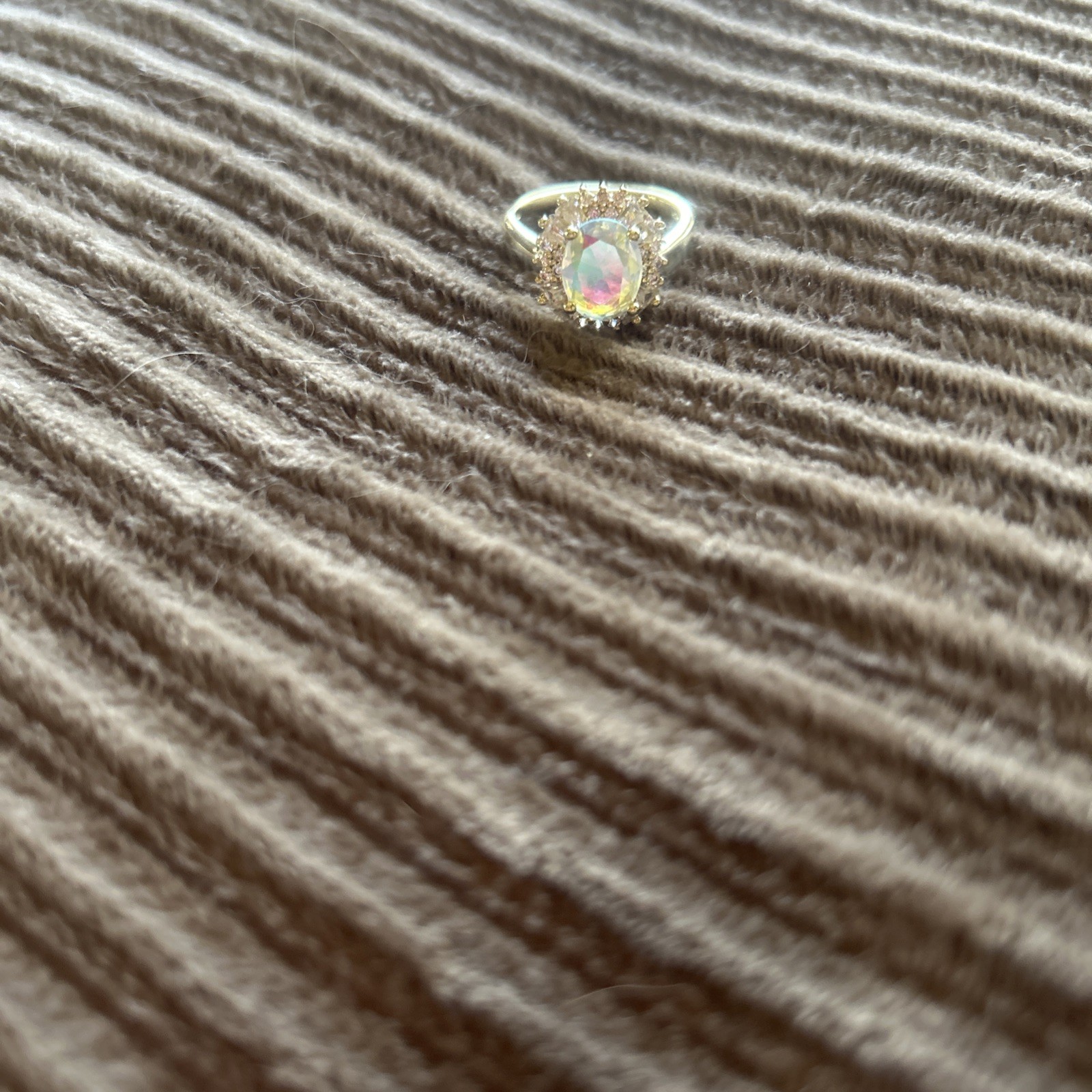 Mystic Topaz Size 7 Sterling Silver 925 Gold Ring Mystic Topaz Size 7 Sterling Silver 925 Gold Ring