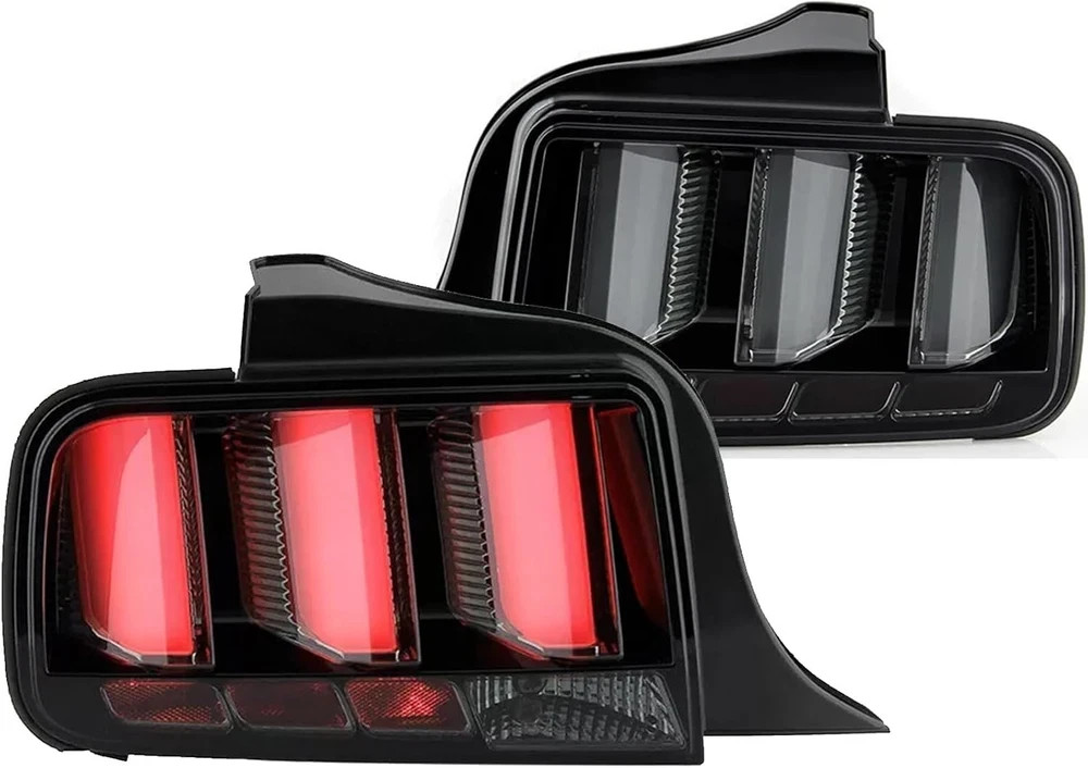 Sequential Tail Lights for 2005-2009 Ford Mustang Black Smoked LED | Sequential Sequential Tail Lights for 2005-2009 Ford Mustang Black Smoked LED | Sequential