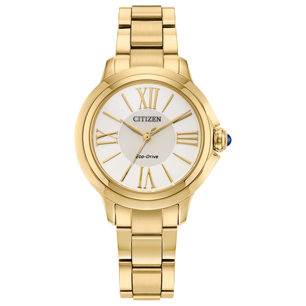 Citizen Women\'s Ceci Gold Tone Stainless Steel Eco-Drive Watch 31MM EM1162-52A
