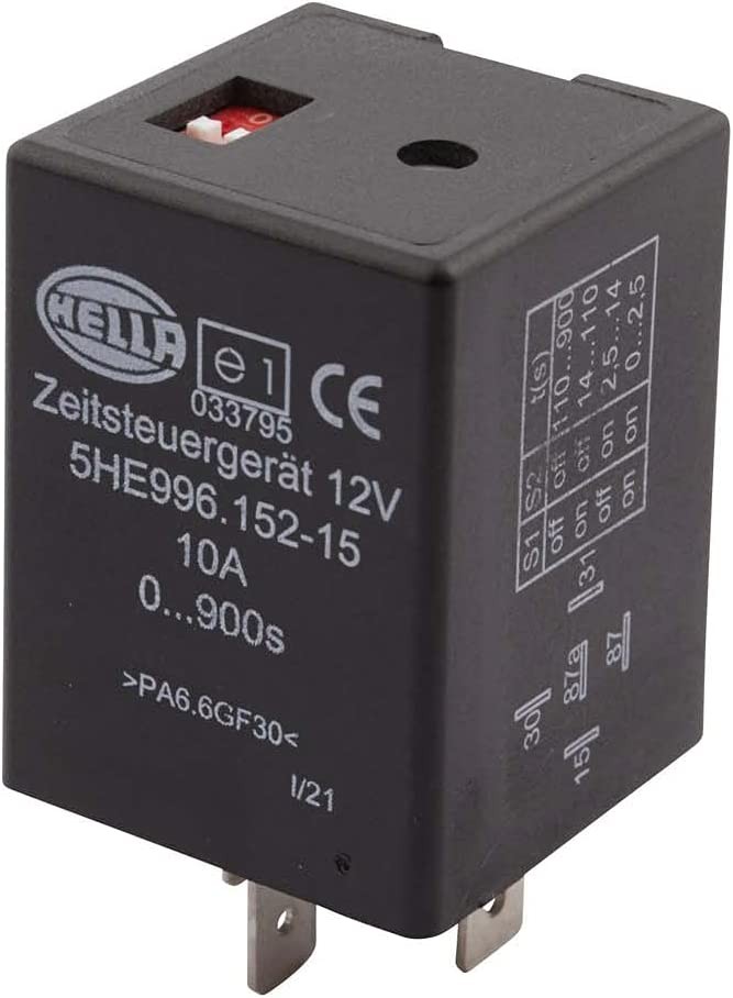 HELLA 996152151 12 Volt 5 Pin 0-900s Delay On Time Control Unit