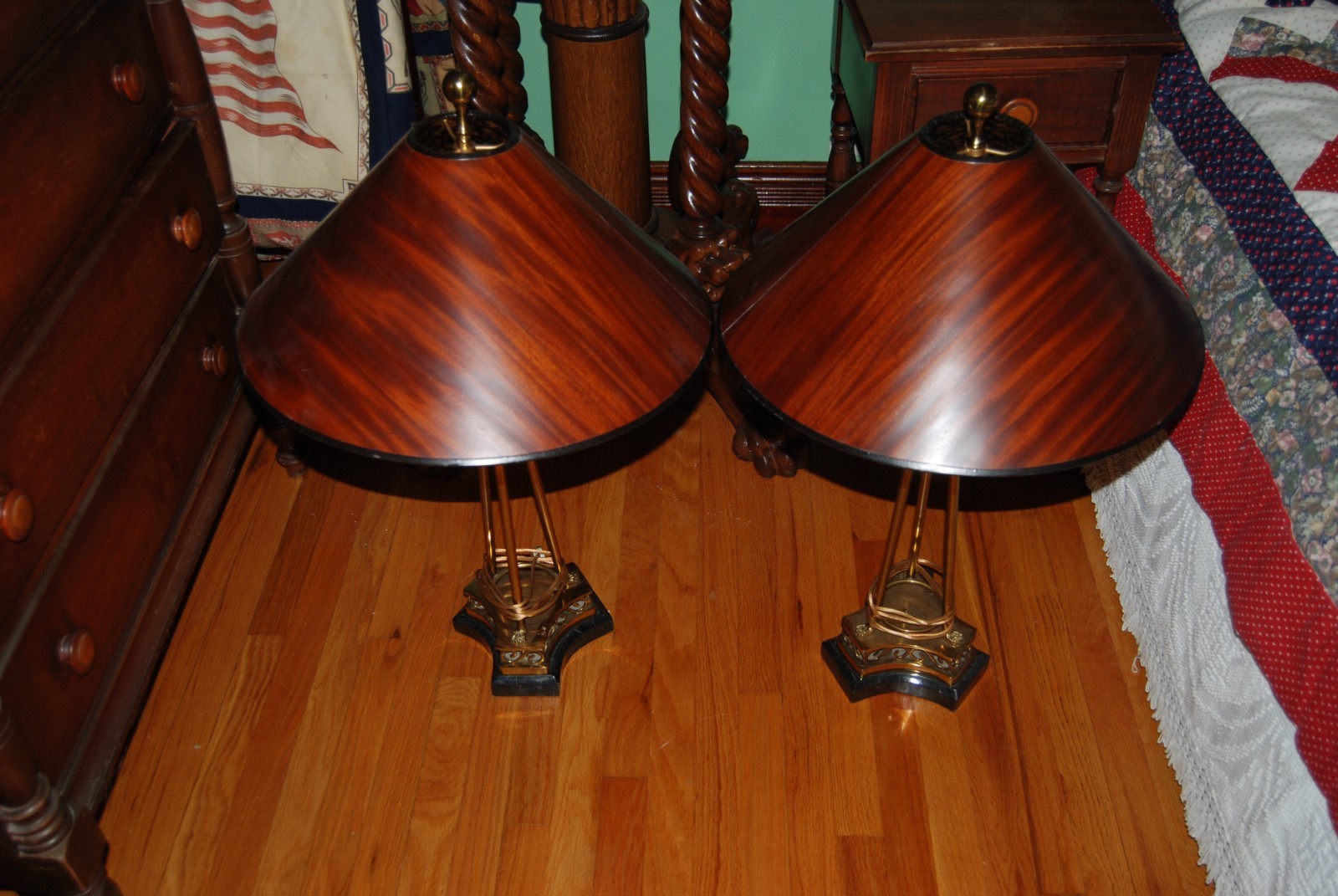 Magnificent pair of Maitland Smith Table lamps