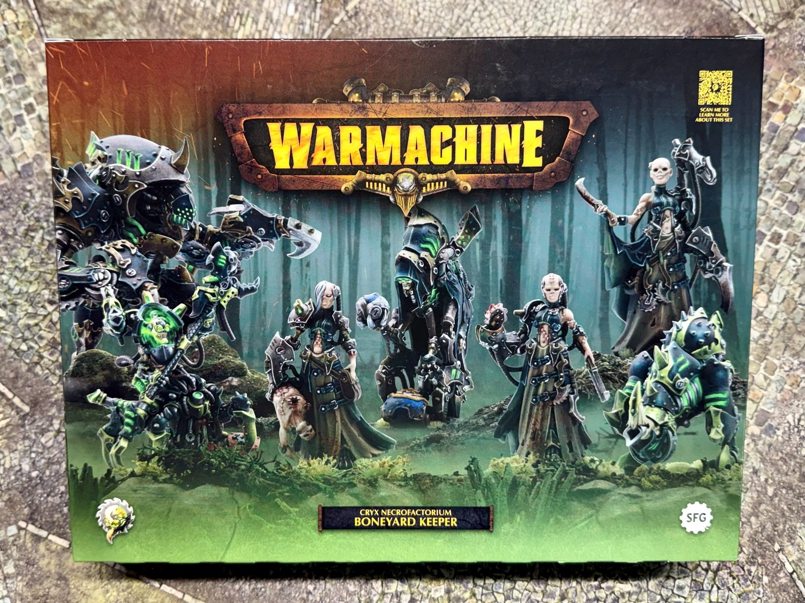 Warmachine Cryx Necrofactorium Boneyard Keeper Command Set Steamforged SFG NIB