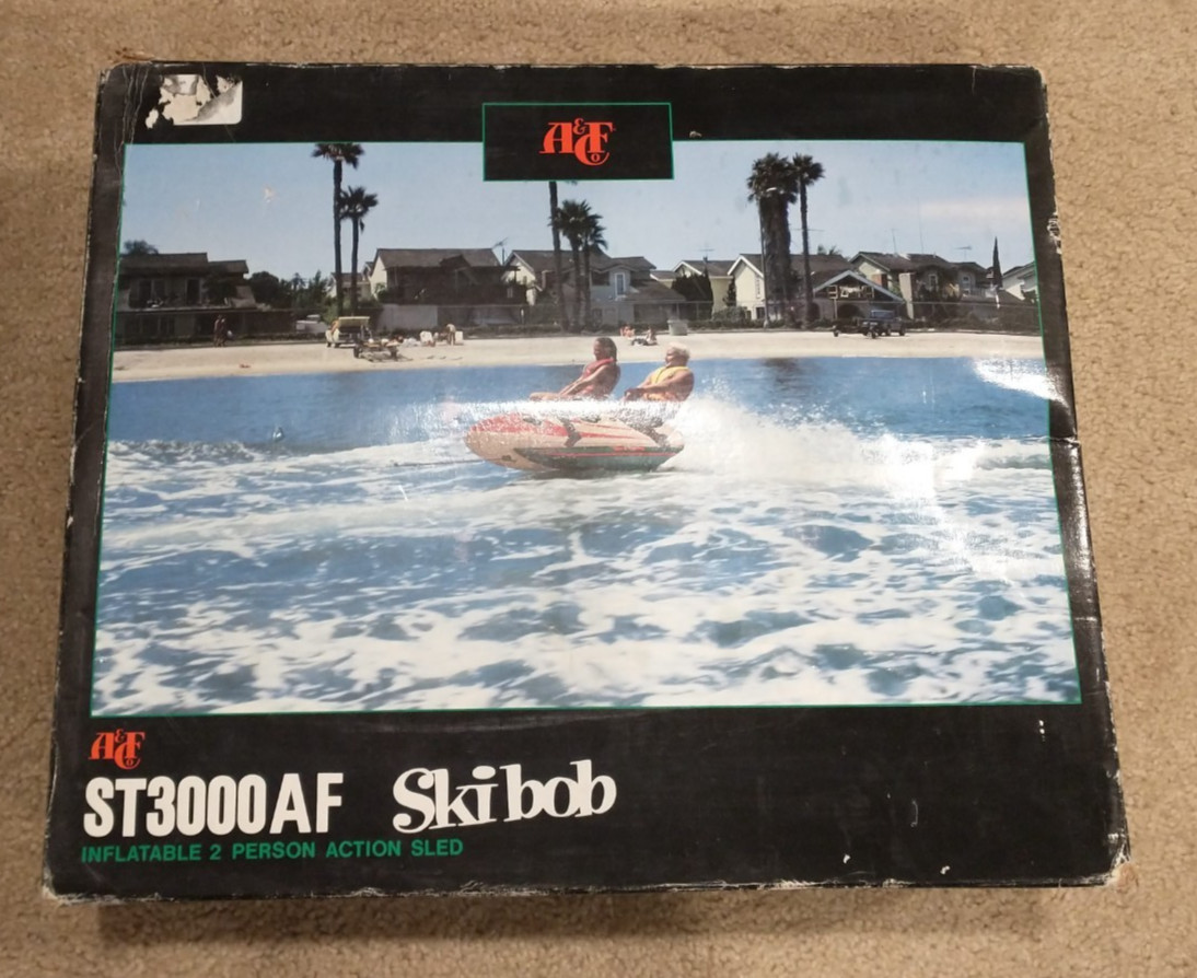 NEW VTG Sevylor Ski Bob 2P Inflatable Towable Raft Abercrombie & Fitch Sealed