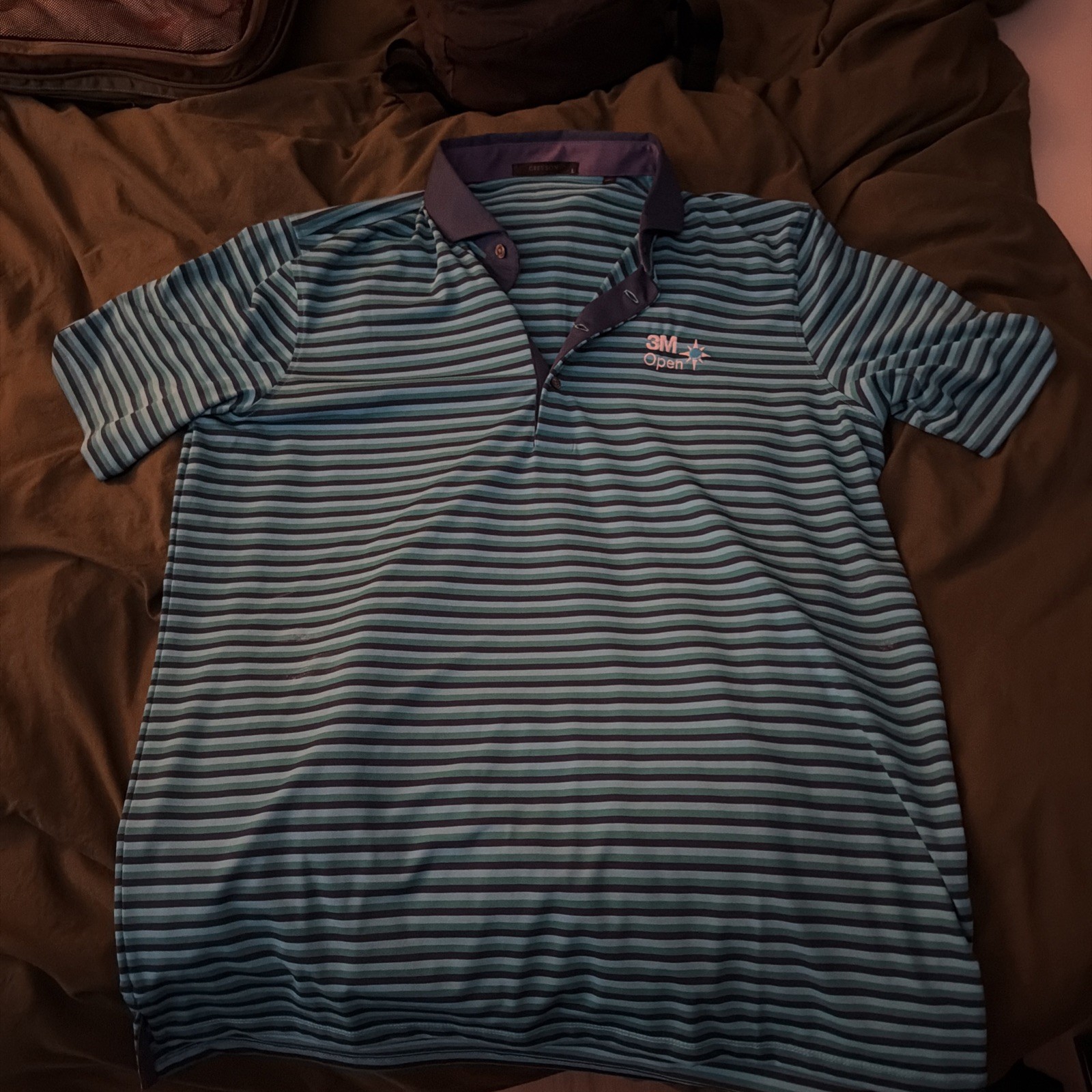 Greyson Golf Polo Men\'s Large Blue/Green Greyson Huron Polo Golf Shirt New Greyson Golf Polo Men\'s Large Blue/Green Greyson Huron Polo Golf Shirt New