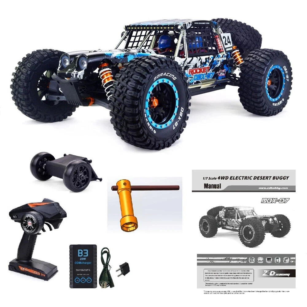 1/7 ZD Racing DBX 07 4WD 80kmh Brushless 6S Off-Road RC Car RTR USA SELLER