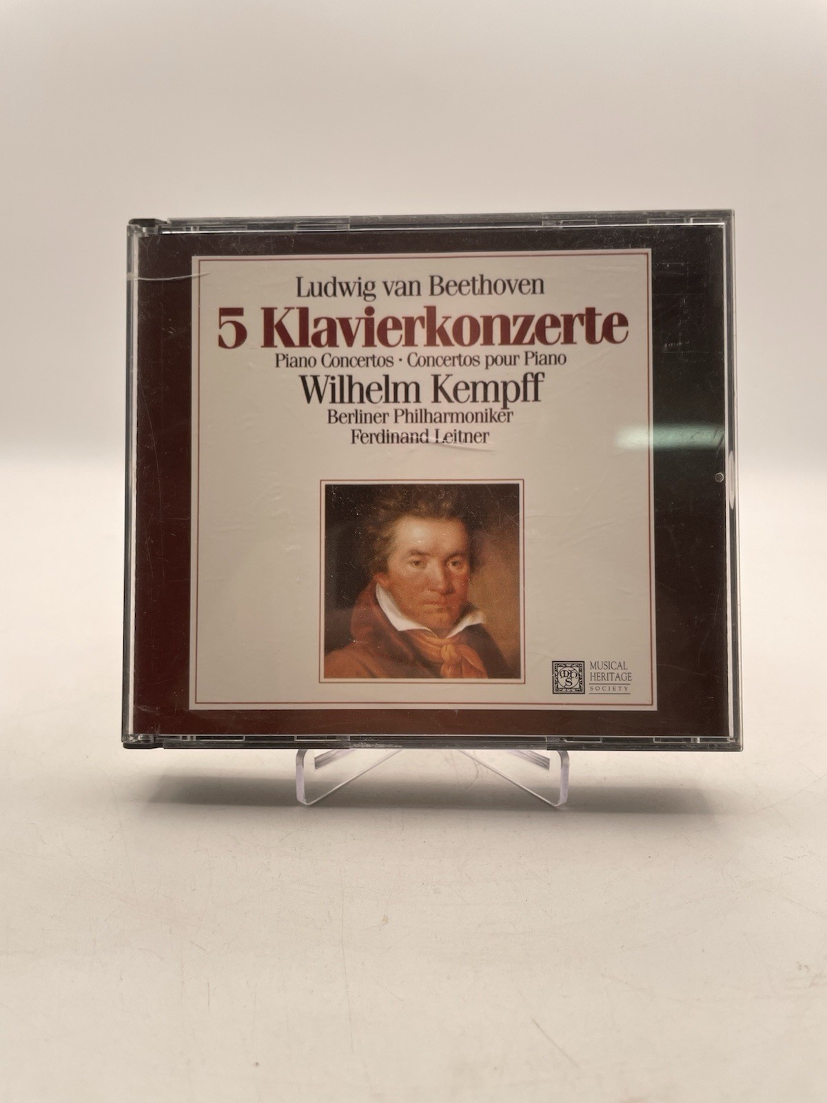 Beethoven 5 Klavierkonzerte Piano Concertos Kempff Leitner (3 CD Set, 1998)