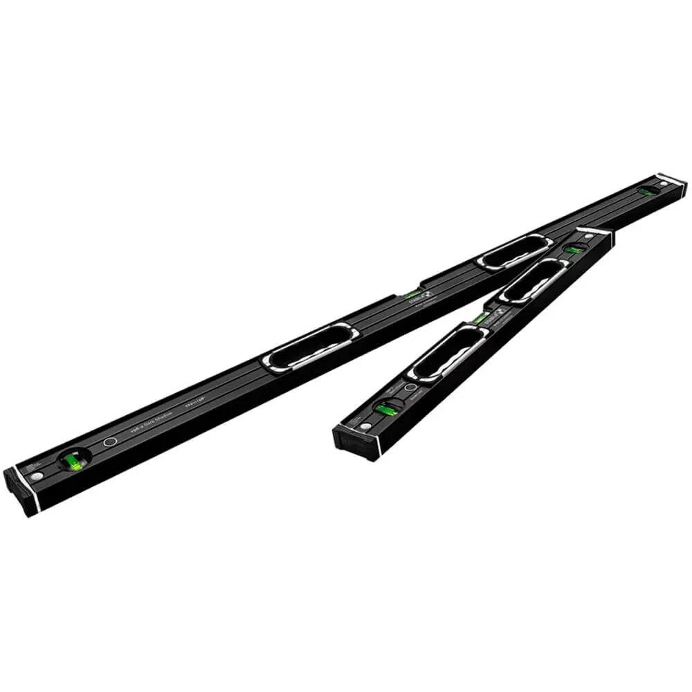 Stabila 37300 Type 196-2 Dark Shadow 2-Piece Spirit Level Set | Limited Edition 