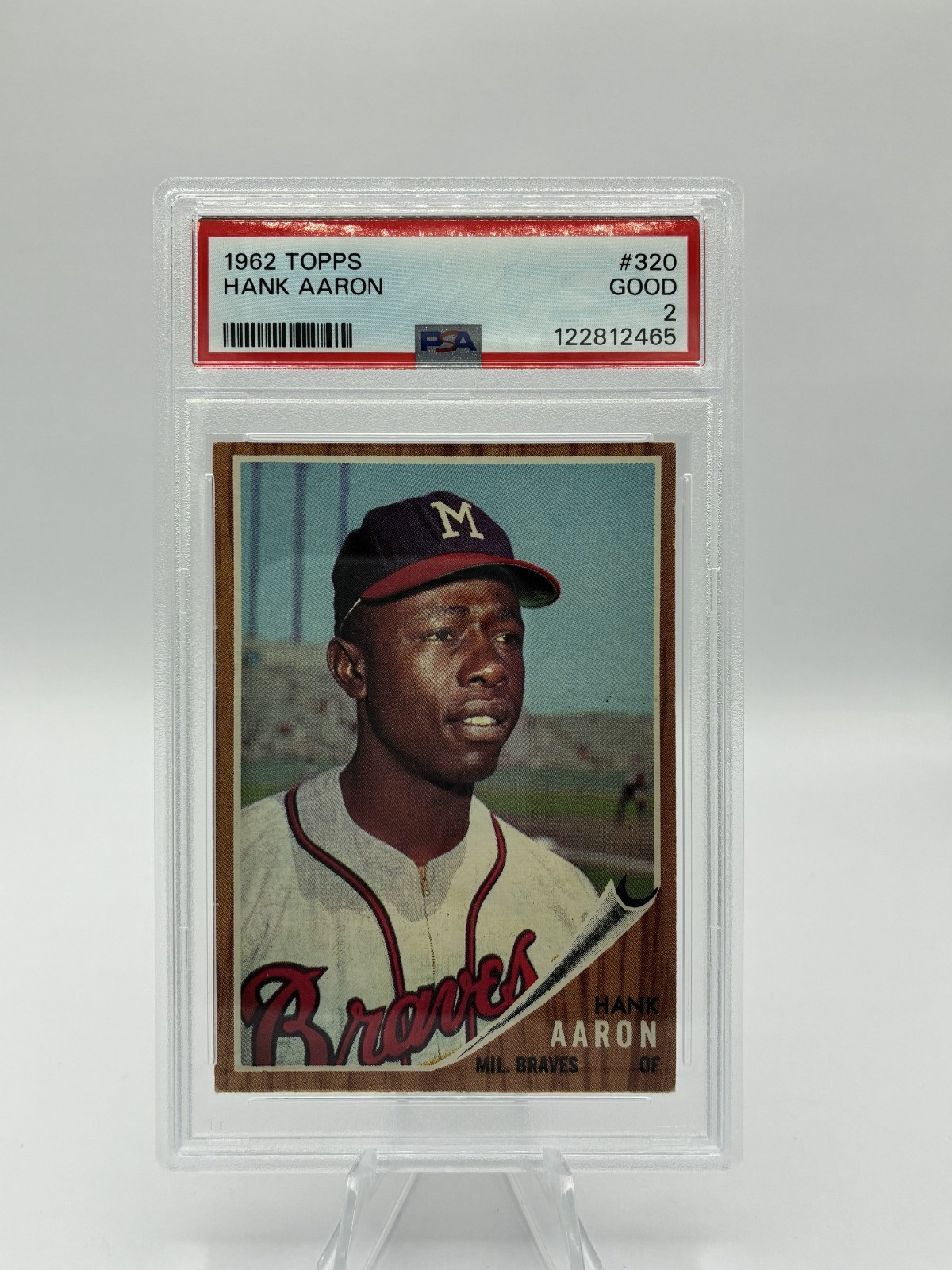 1962 Topps - Hank Aaron #320 PSA 2 1962 Topps - Hank Aaron #320 PSA 2