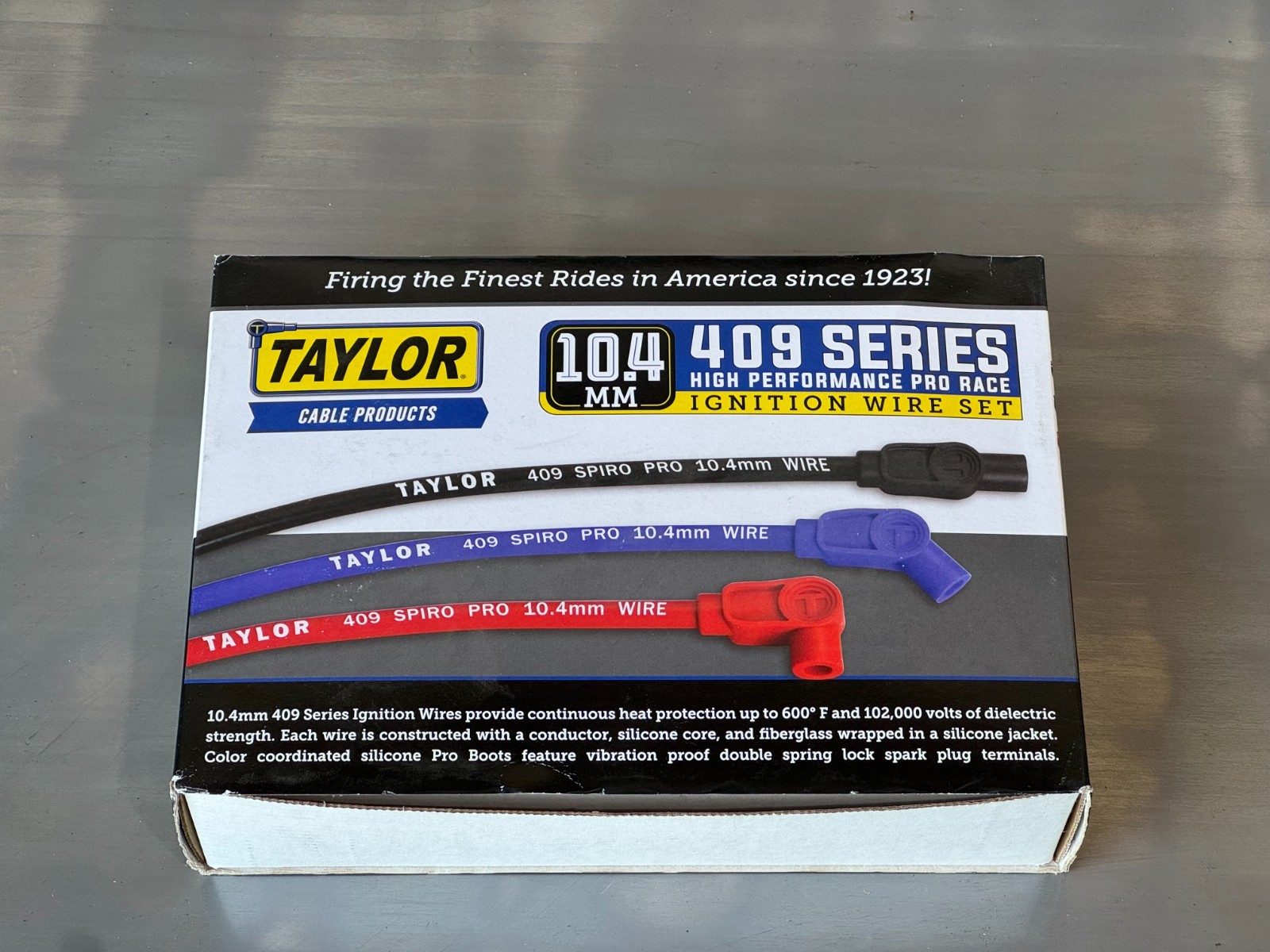 Taylor Spark Plug Wire Set 79613 409 Pro Race 10.4mm Blue 135 for Chevy LS Cars