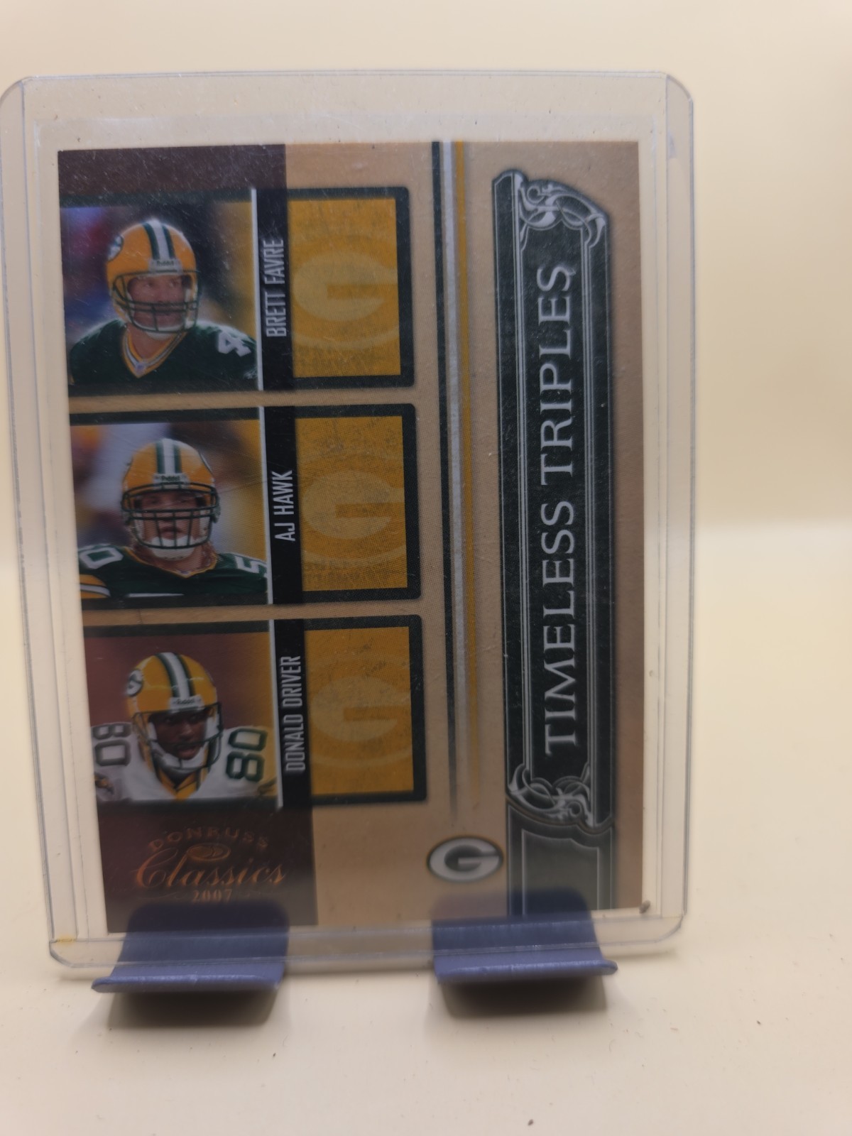 2007 Donruss Classics Timeless Triples TT-7 Favre Hawk Driver Packers /100