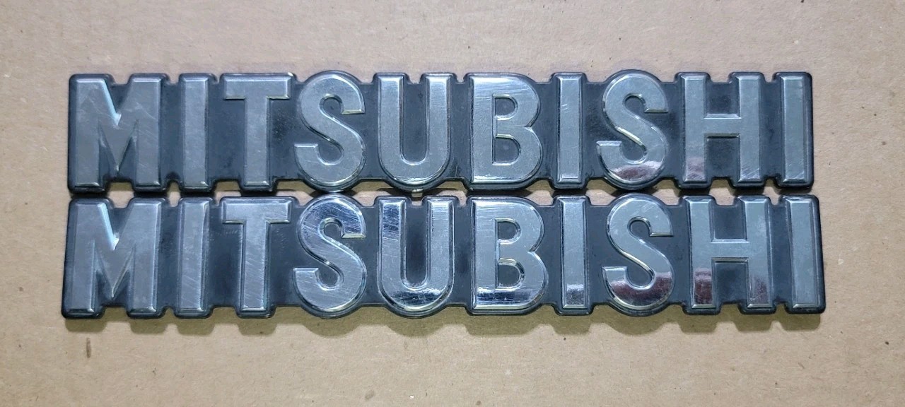 1987–1996 Mitsubishi Mighty Max Truck Fender EMBLEM OEM CHROME SIDE LOGO 1987–1996 Mitsubishi Mighty Max Truck Fender EMBLEM OEM CHROME SIDE LOGO