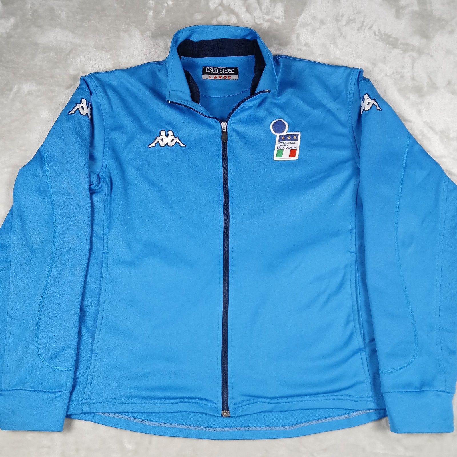 Vintage Kappa Italy 2002 World Cup Track Jacket Large Men's Training Italia Vintage Kappa Italy 2002 World Cup Track Jacket Large Men's Training Italia