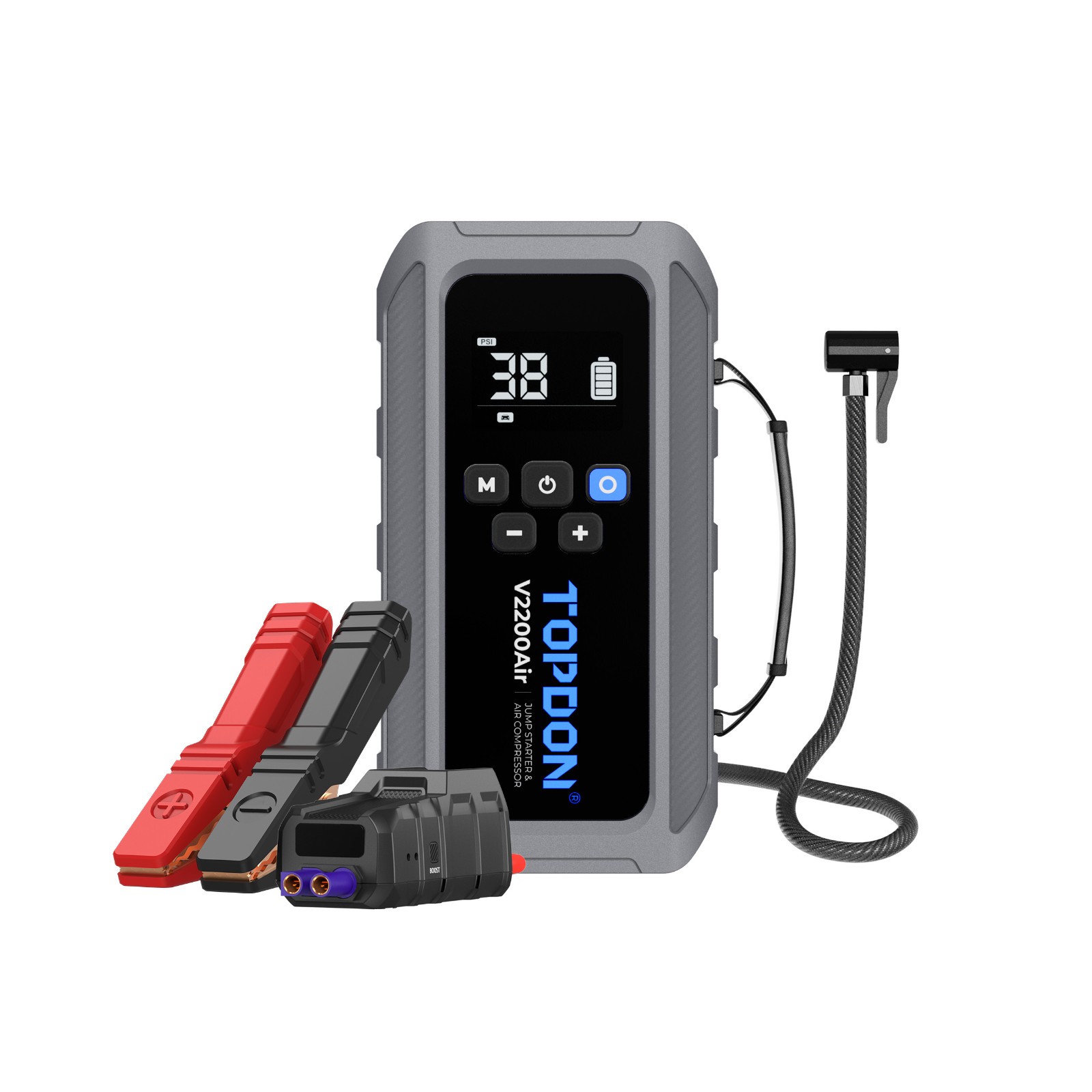 TOPDON V2200AIR 2-in-1 2200 Peak Amp Jump Starter & Inflator