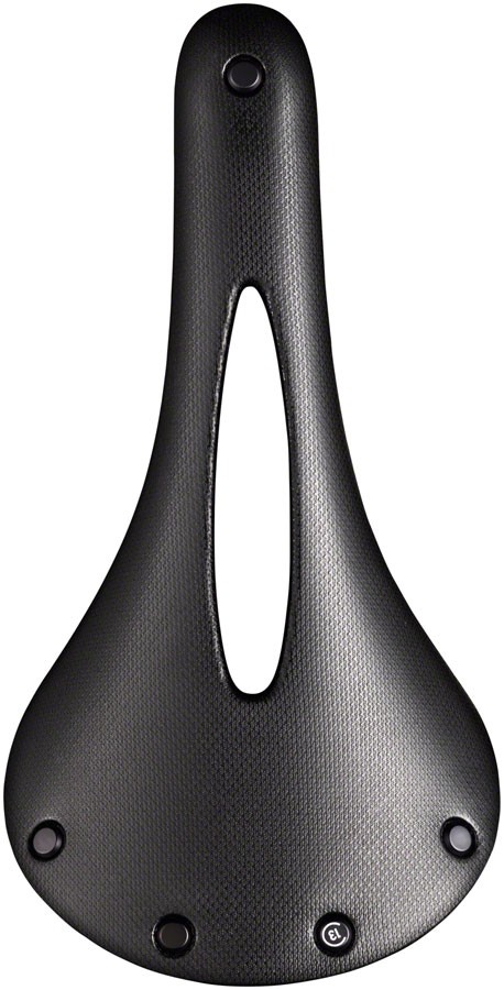 Brooks C13 Carved Saddle - Black 145mm Width Natural Feel & Flexibility