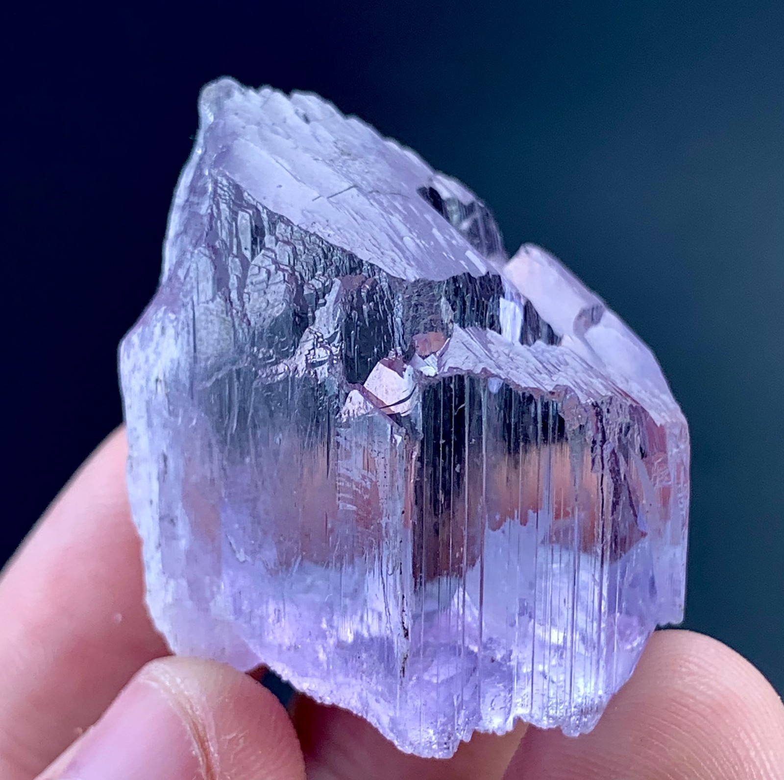 166 Carat  Natural Pink Kunzite Crystal  From Afghanistan 