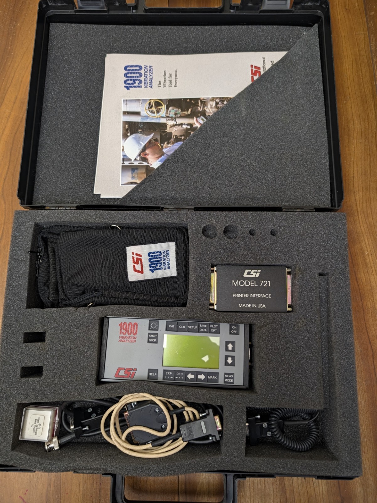 CSI 1900 Vibration Analyzer Tools w/Accessories Tested Works Great