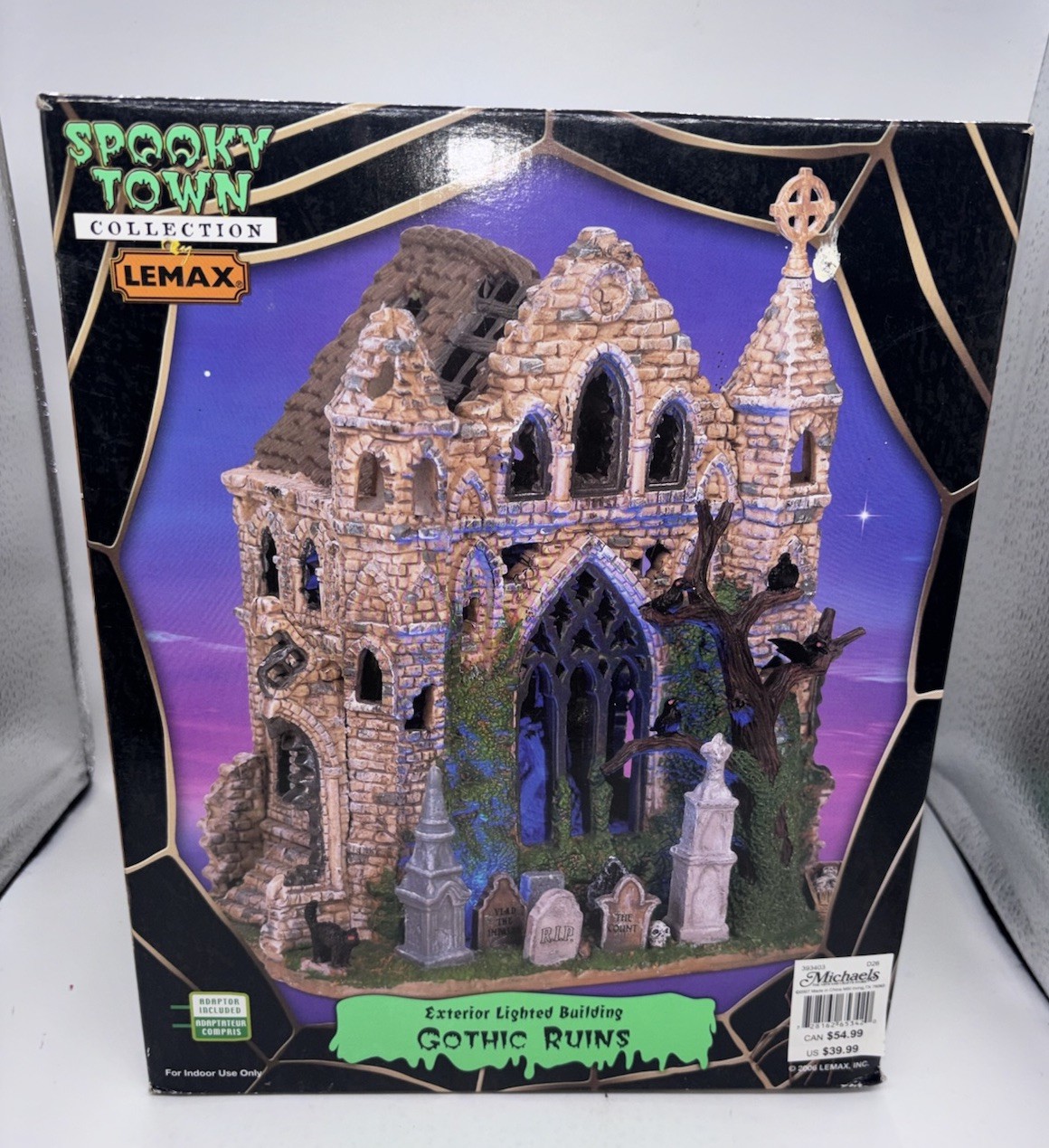 Lemax Spooky Town Gothic Ruins RETIRED with Original Box Sealed inside Lemax Spooky Town Gothic Ruins RETIRED with Original Box Sealed inside
