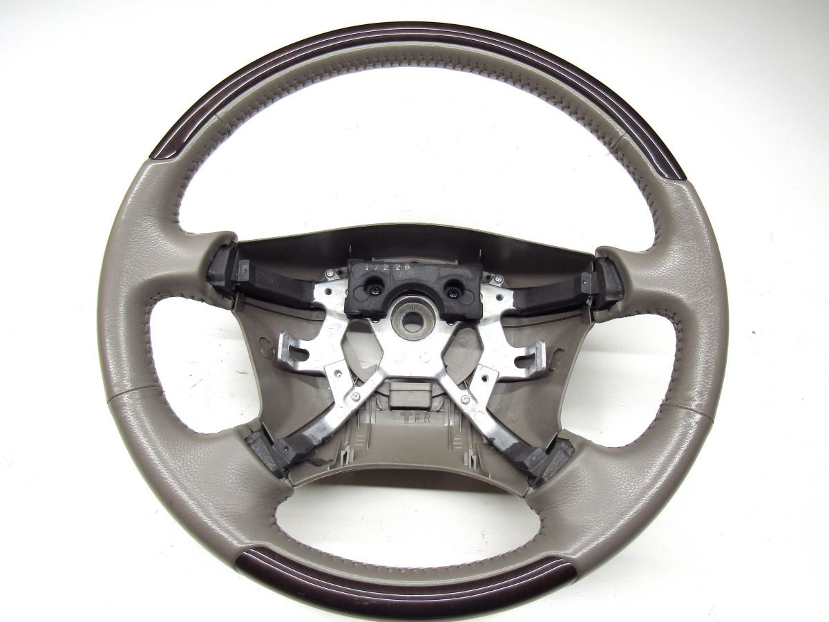 Nissan President Sovereign PGF50 Cima F50 Infiniti Q45 Leather Steering Wheel
