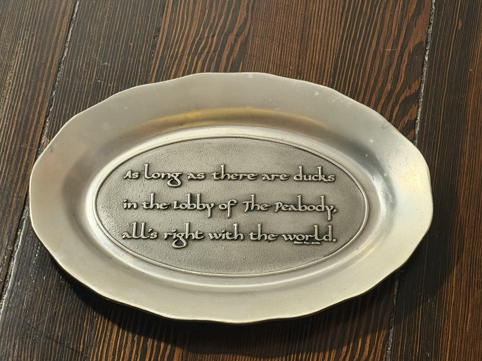 Vtg PewTarex York Pennsylvania Oval Platter.   V-12