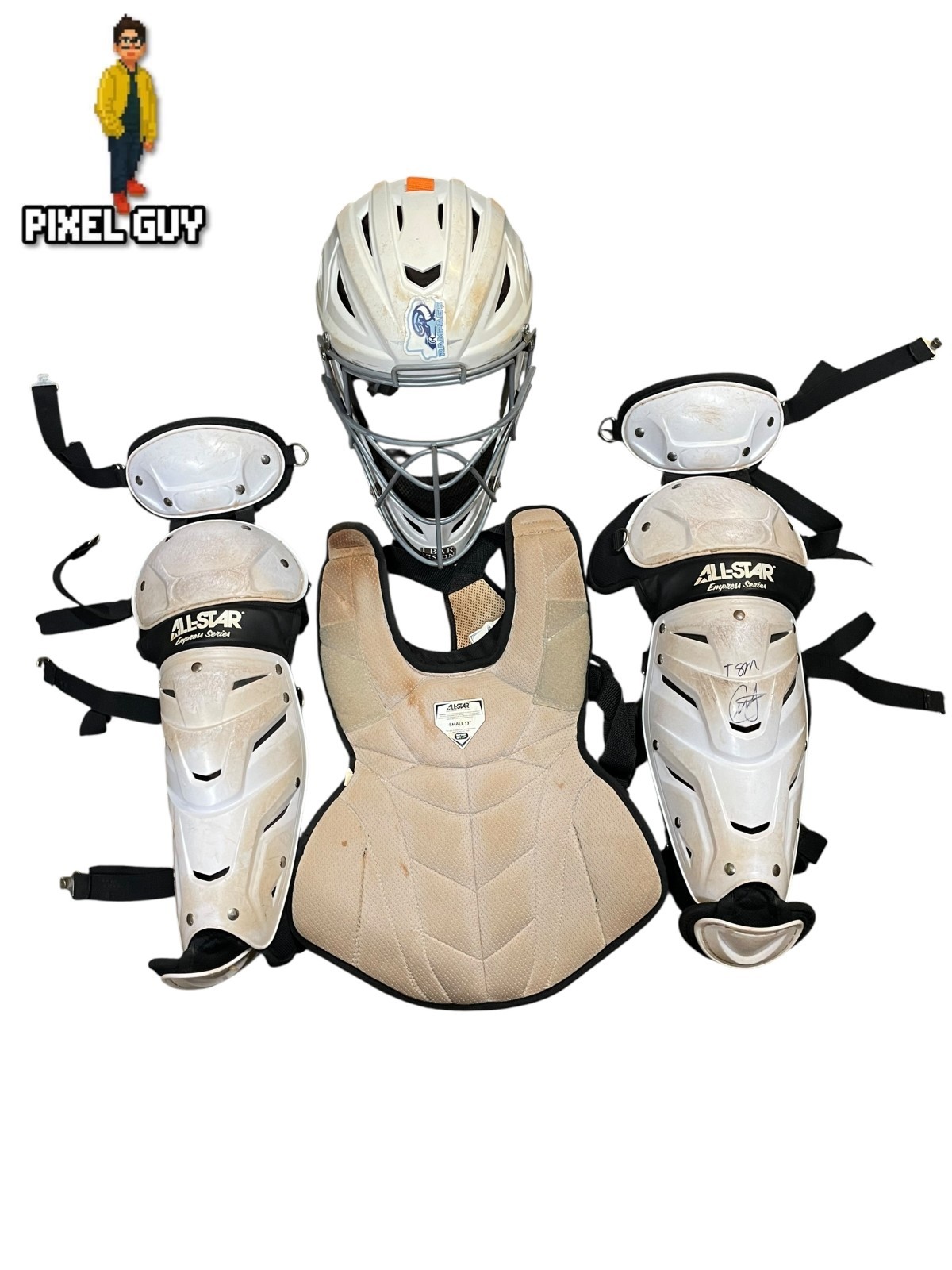 All-Star Empress Fastpitch Softball Catcher’s Set – Small White/Black All-Star Empress Fastpitch Softball Catcher’s Set – Small White/Black