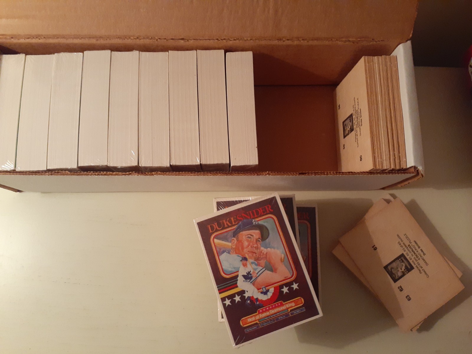 1984 Donruss Sealed Factory Set, In Bricks (Mattingly, Carter, Strawberry)