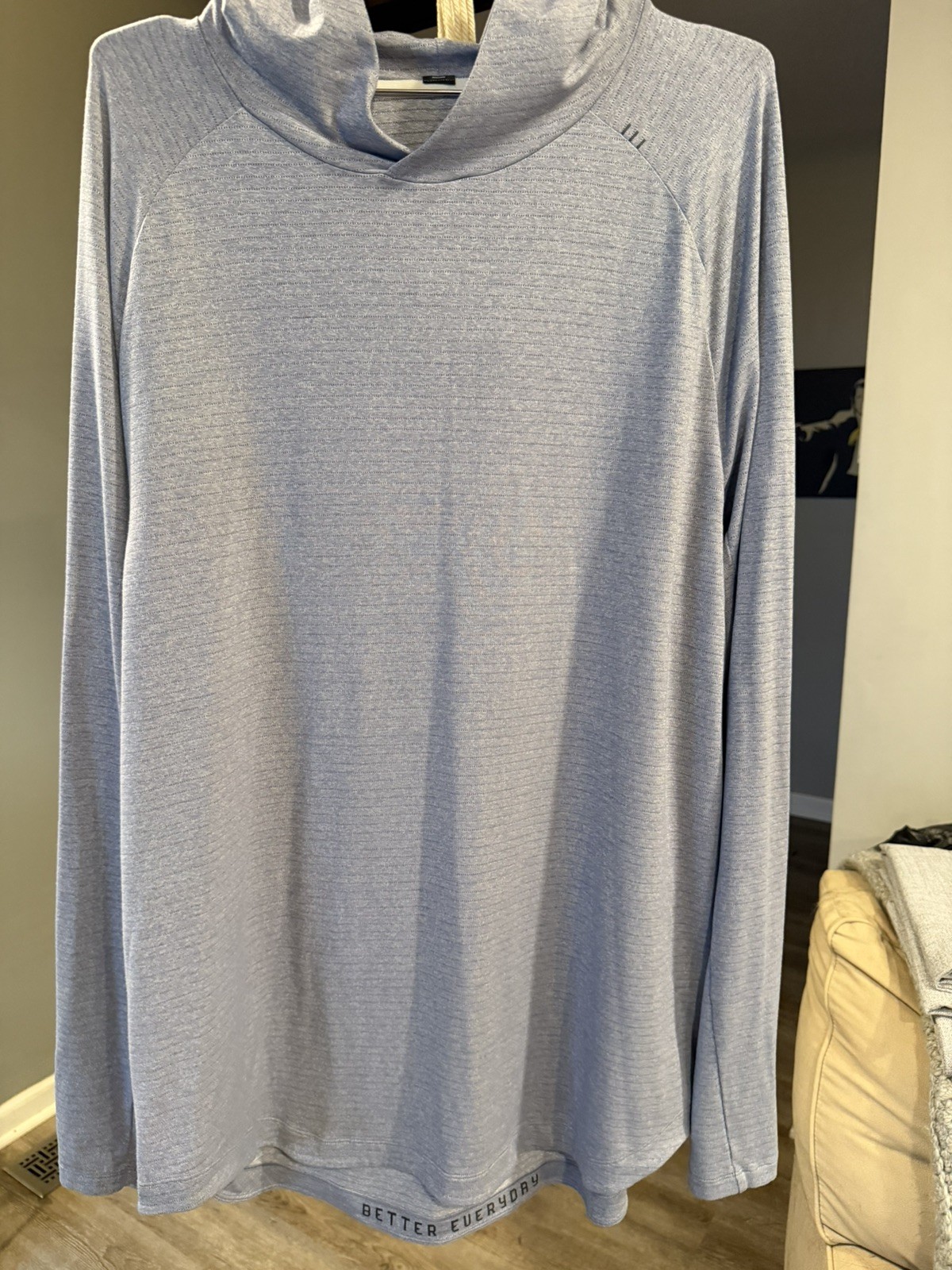 Lululemon License To Train Hoodie XL Mens Heathered Chambray Better Every Day Lululemon License To Train Hoodie XL Mens Heathered Chambray Better Every Day