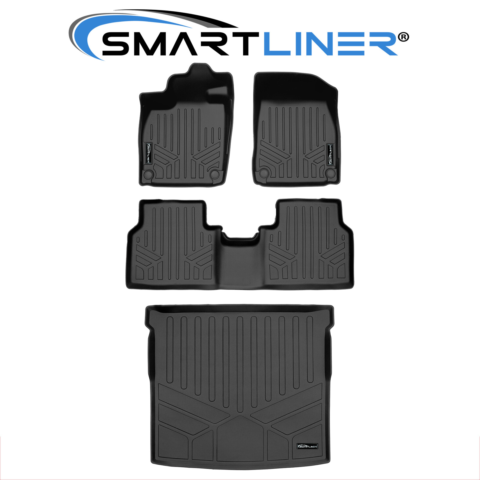 SMARTLINER Custom Fit Floor Mats Cargo Trunk Liner Set 2021-2025 Volkswagen ID.4