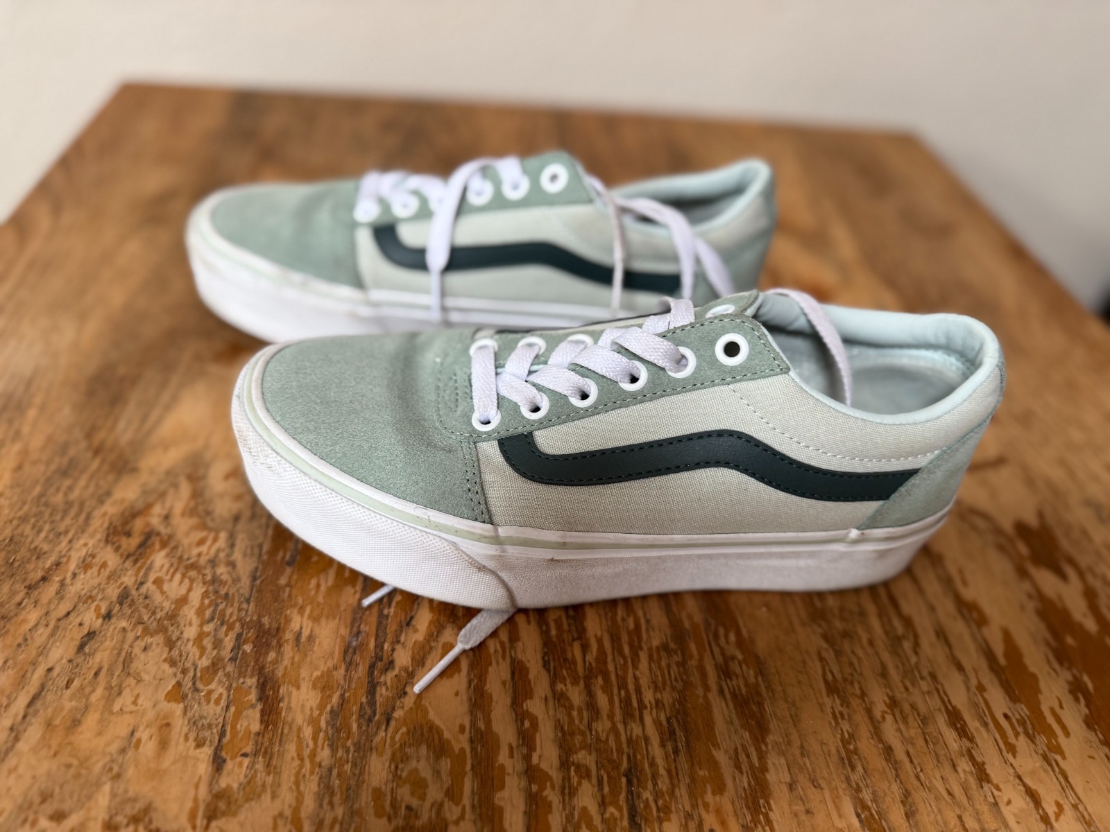 Title: Vans Old Skool Mint Green Sneakers Women’s Size 8 / EU 38.5