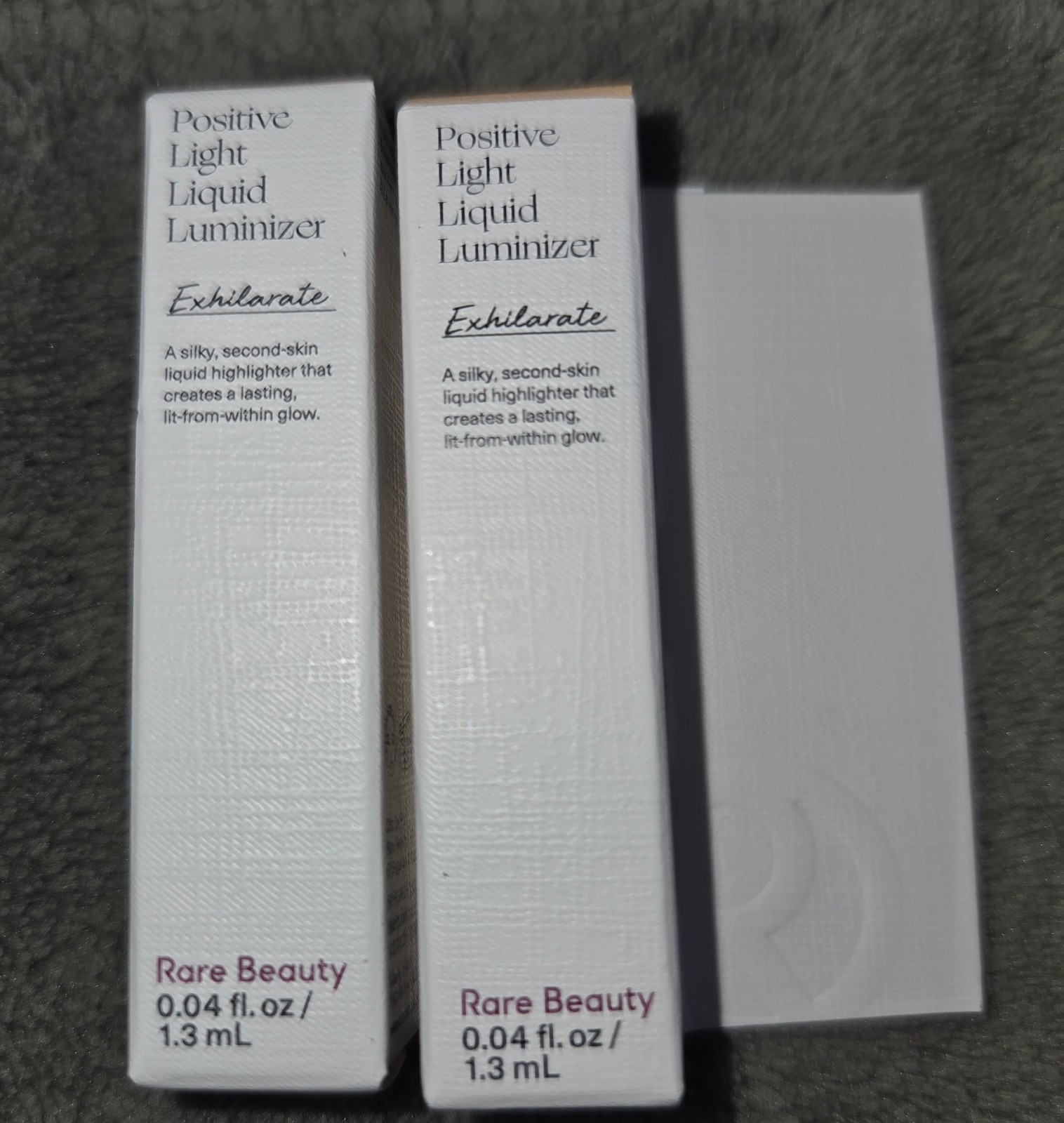 2 x Rare Beauty Positive Light Liquid Luminizer Exhilerate 1.3ml each NEW NIB