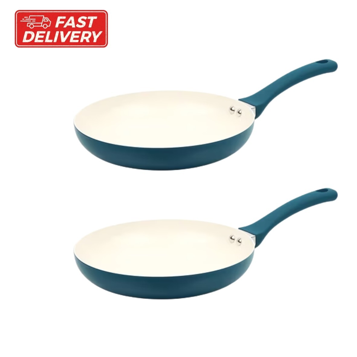 Mainstays Ceramic Aluminum 10 inch Frypan Corsair (Pack-2)