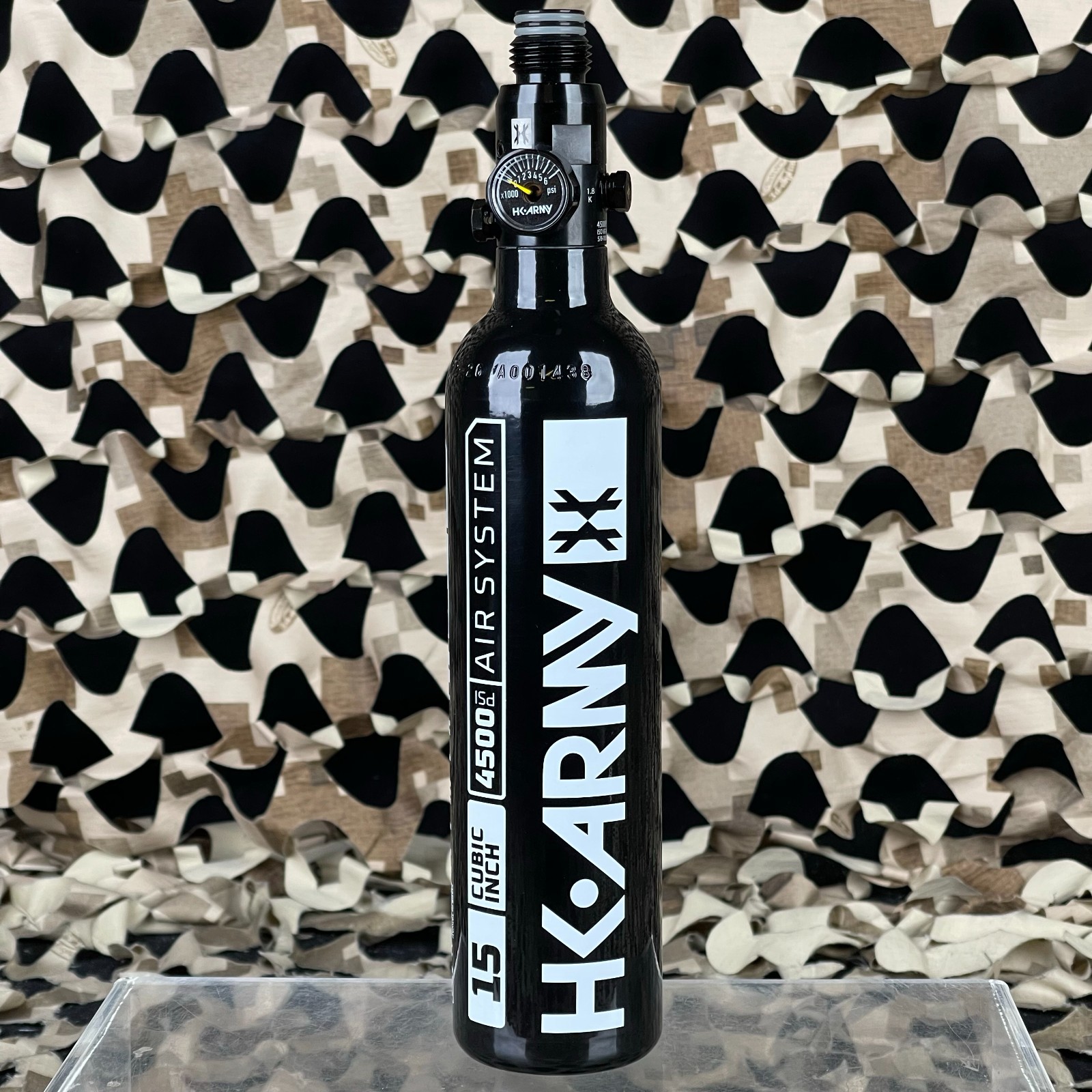 NEW HK Army 15ci 4500 PSI Aluminum Compressed Air Tank w/ Regulator - Black