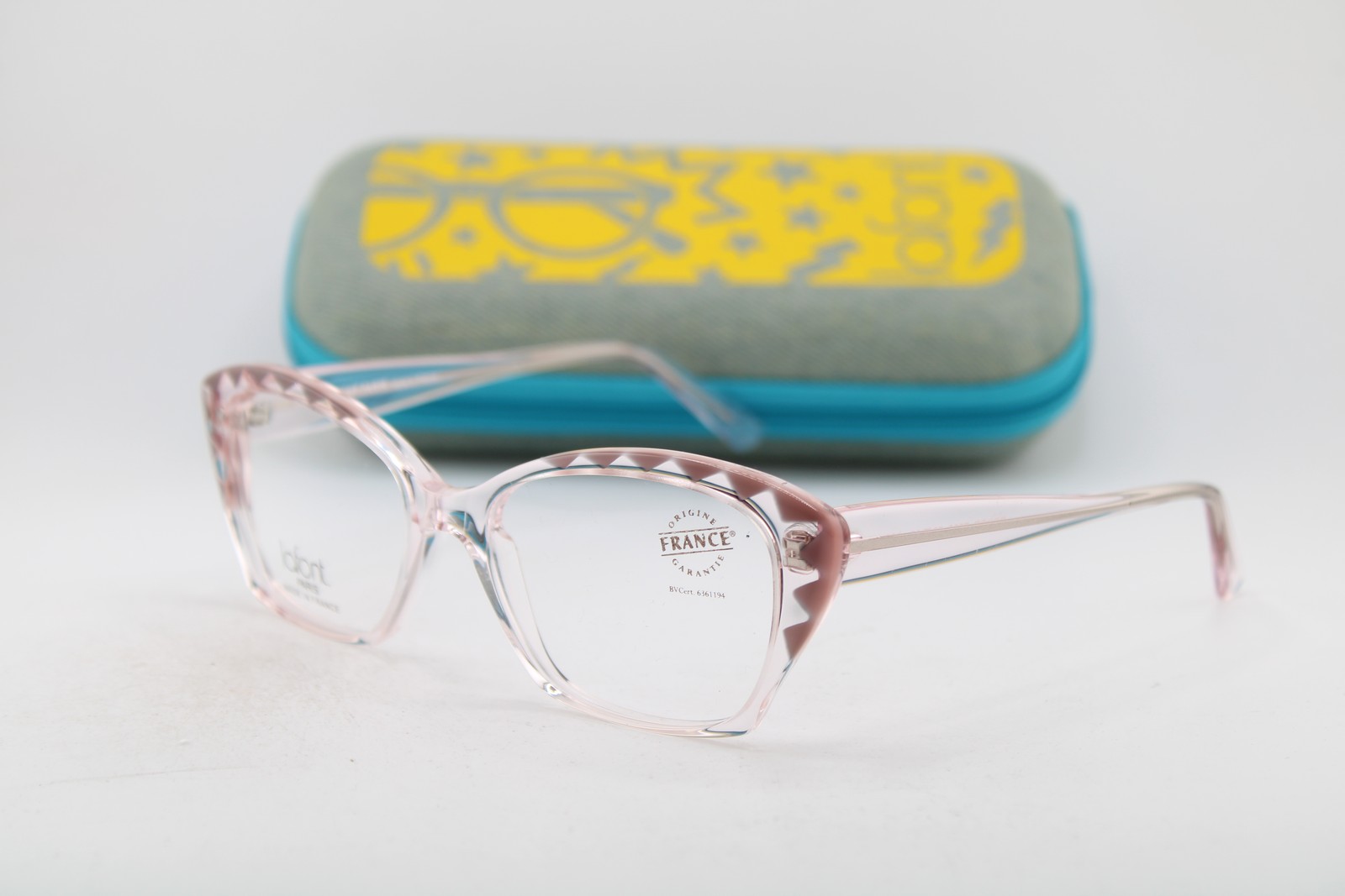 NEW JEAN LAFONT PARIS DECOR 7060 CLEAR PINK AUTHENTIC EYEGLASSES 53-16 NEW JEAN LAFONT PARIS DECOR 7060 CLEAR PINK AUTHENTIC EYEGLASSES 53-16