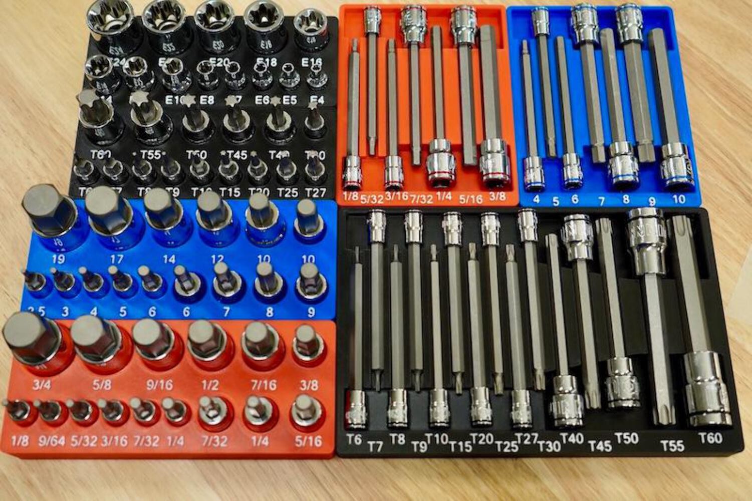 Quinn Master Bit Socket Organizer – Fits Harbor Freight 87pc Set #70347 | 3D Pri