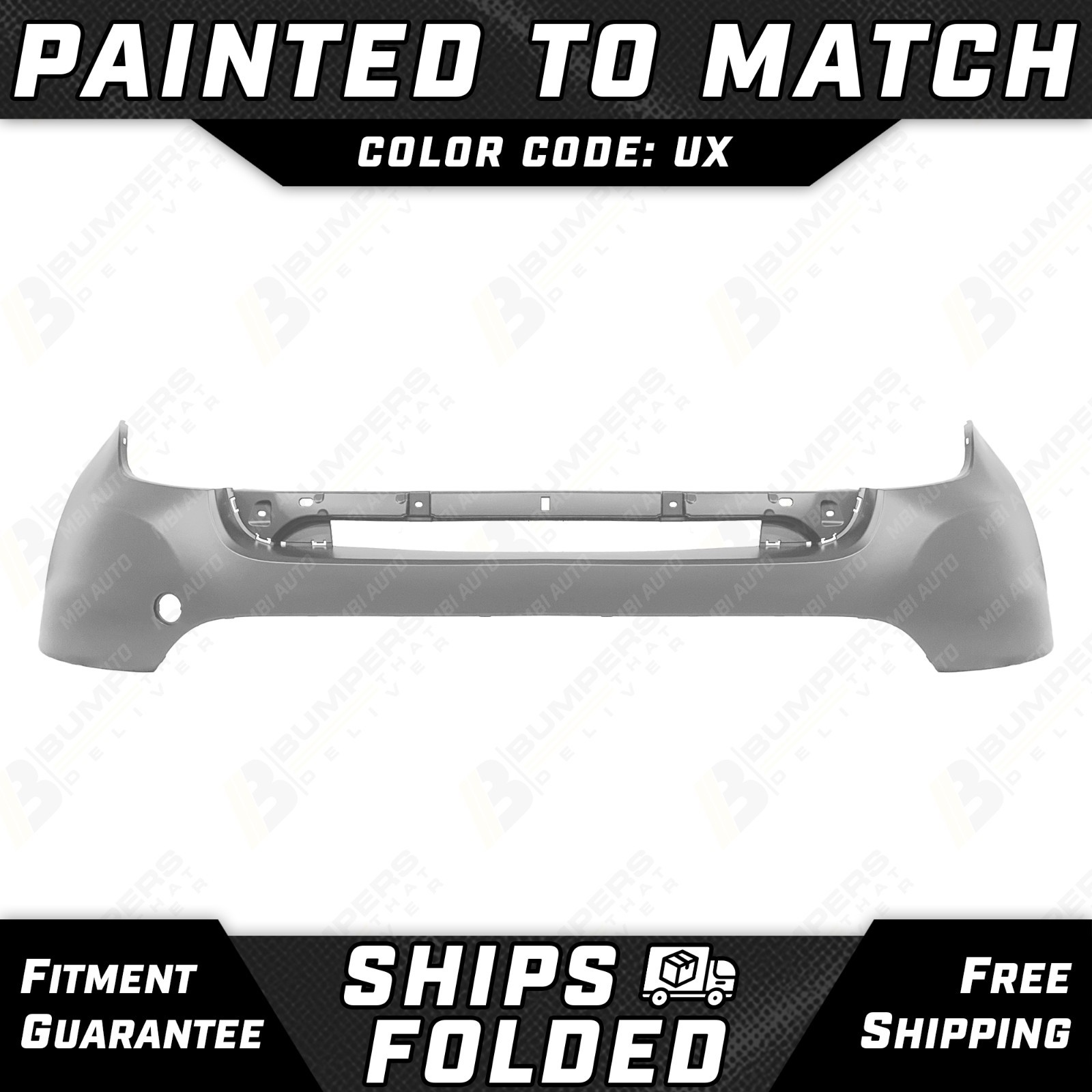 NEW Painted *UX Silver* Front Upper Bumper Cover for 2011-2015 Ford Explorer SUV