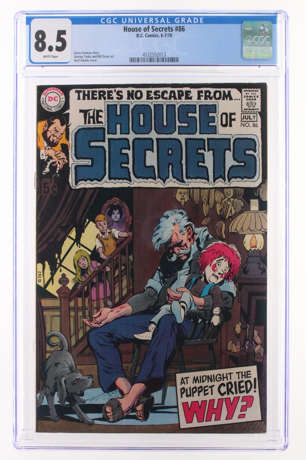 House of Secrets #86 - DC Comics 1970 CGC 8.5