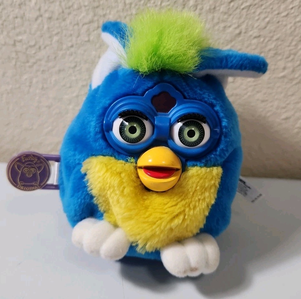 1999 Hasbro Model 70-751 Talking Furby Buddies Tiger Blue Yellow 1999 Hasbro Model 70-751 Talking Furby Buddies Tiger Blue Yellow